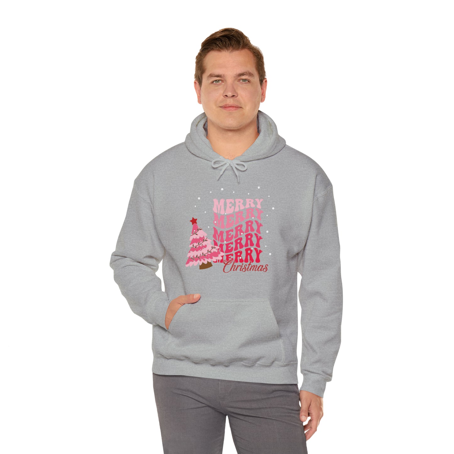 Festive AF hoodie blue Merry Bright Christmas Sweatshirt for Women Men Christmas Sweater Holiday Christmas gift for her gift for him