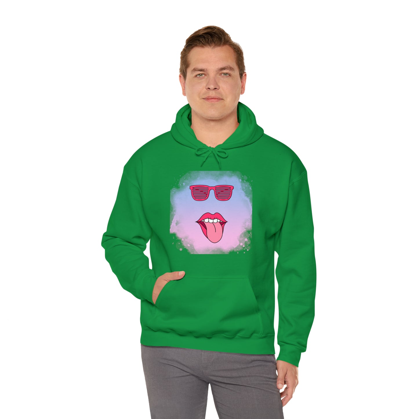 Lip Sunglasses Hoodie, Bubble Gum kiss Hoodie, Fun Summer shirt, Birthday gift for her, Galantine gift for her,best friend gift, vacation