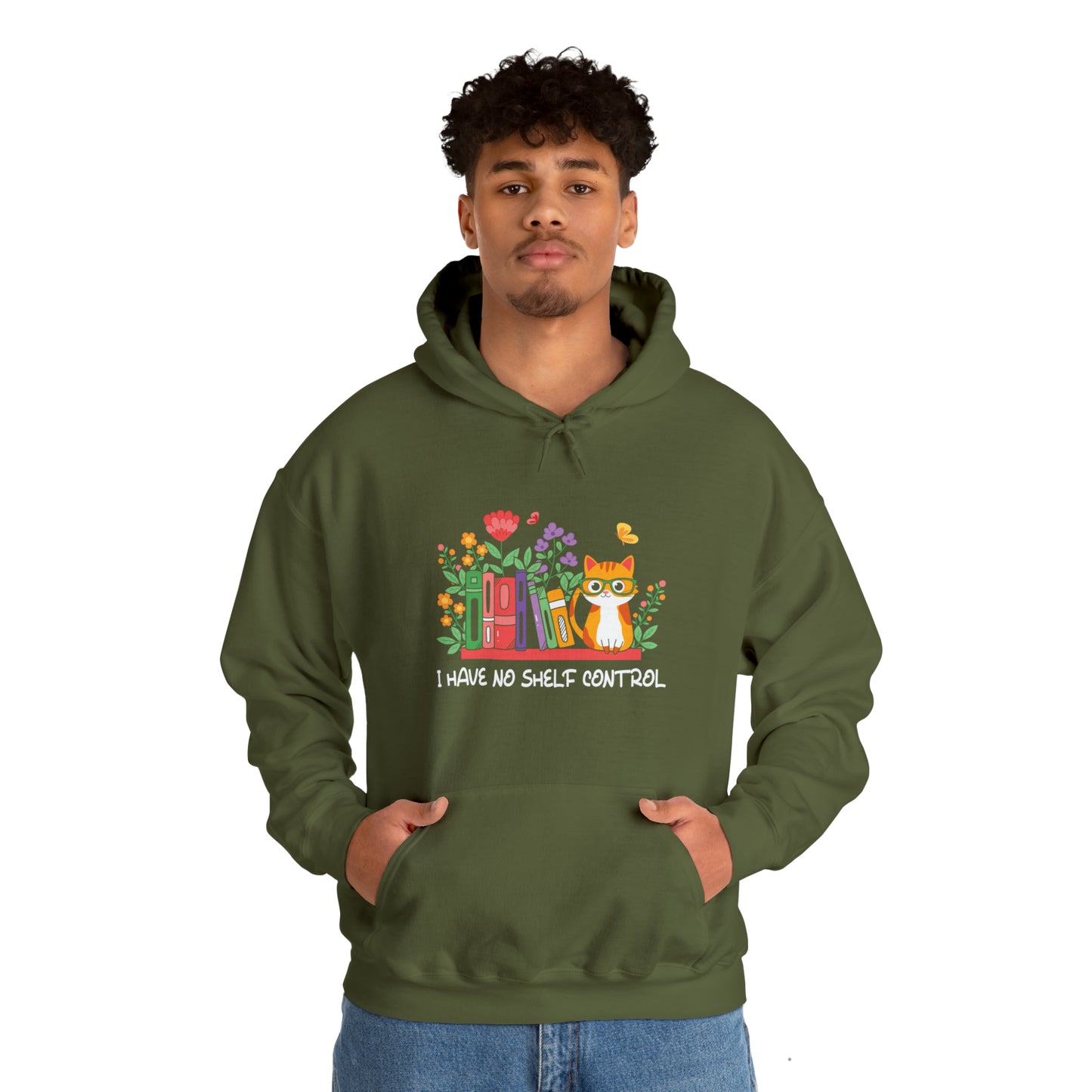 Cat lover hoodie book lover sweater BookShelf control orange cat Shirt Halloween Cat Sweatshirt Gift for Cat Lover Gift for Cat Mom Gift