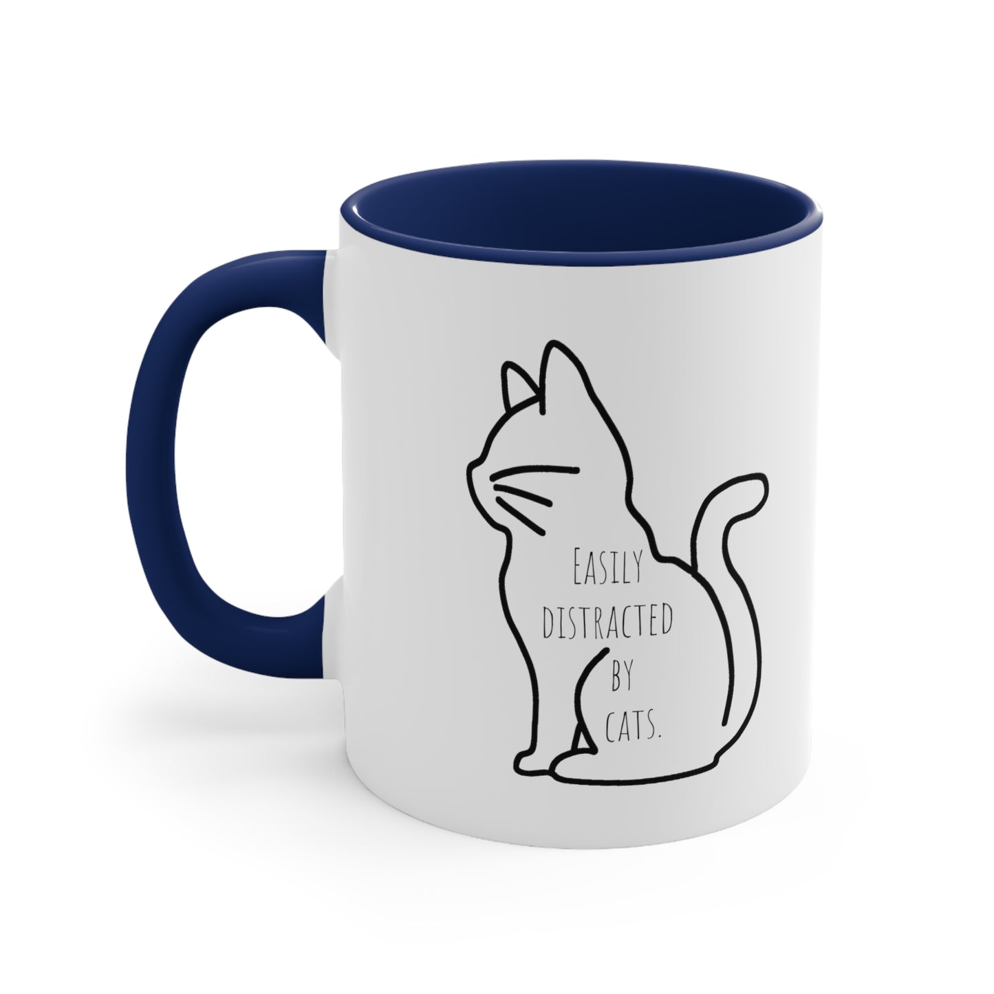 Easily distracted by cats mug 11oz gift Christmas gift for her gift favorite aunt gift coffee lover gift tea gift for her coffee Mug 11oz