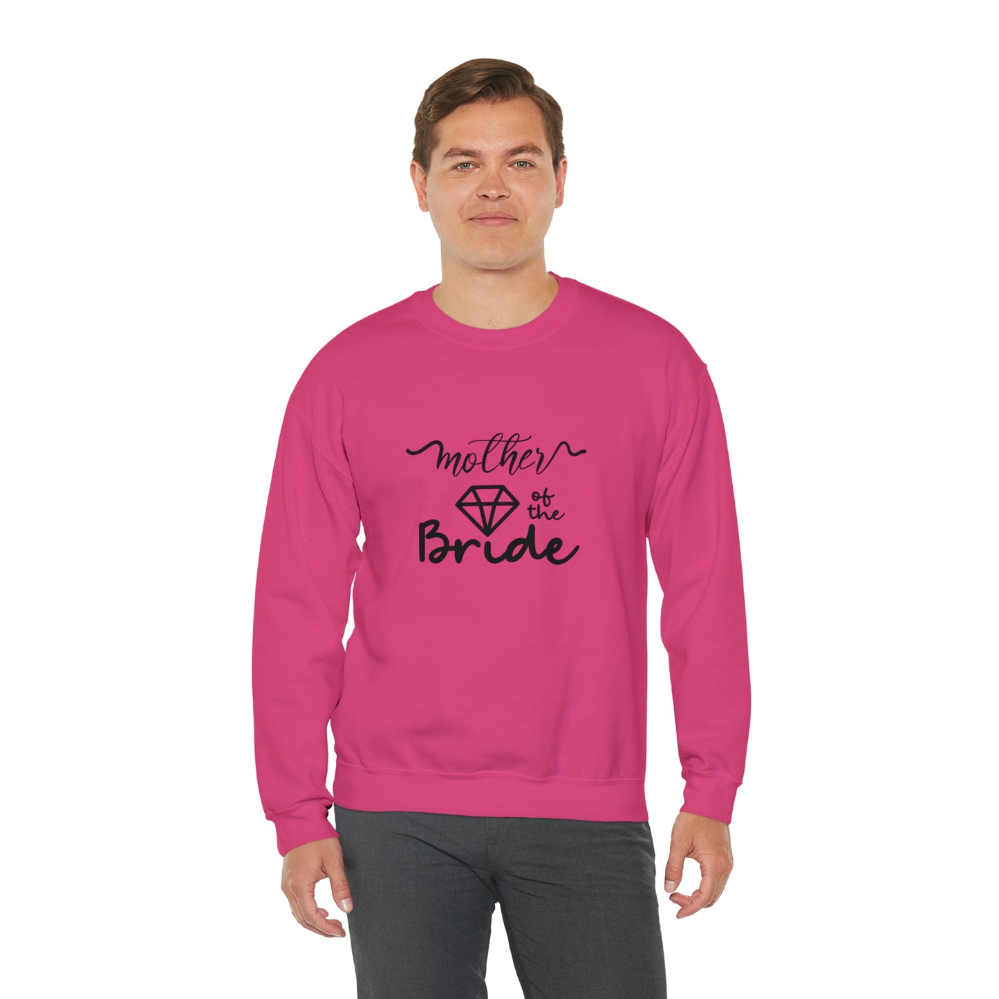 Mother of the bride sweatshirt, wedding attire, gift for Mom, bridal party clothes, yoga wear for her, for him,Birthday gift for her