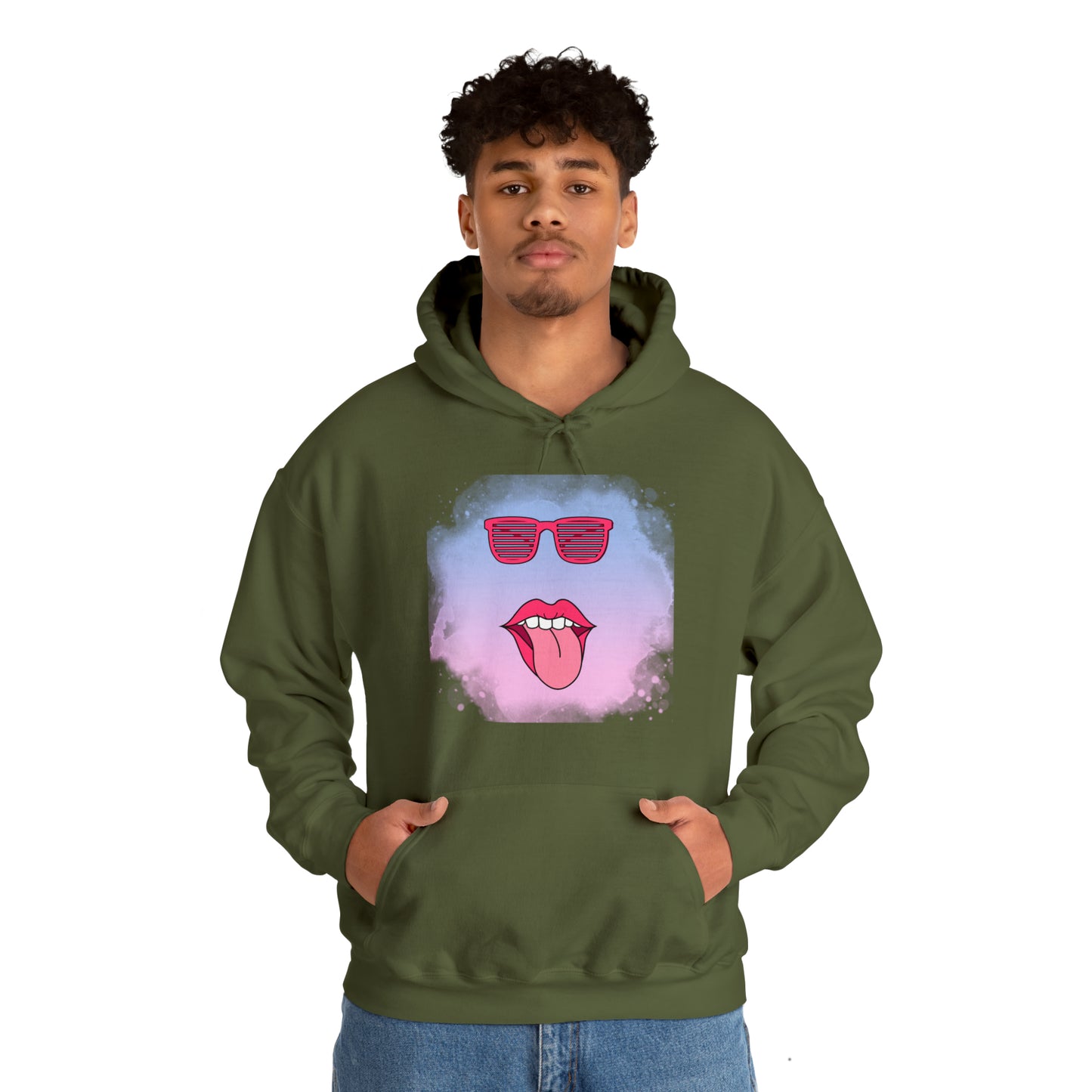Lip Sunglasses Hoodie, Bubble Gum kiss Hoodie, Fun Summer shirt, Birthday gift for her, Galantine gift for her,best friend gift, vacation