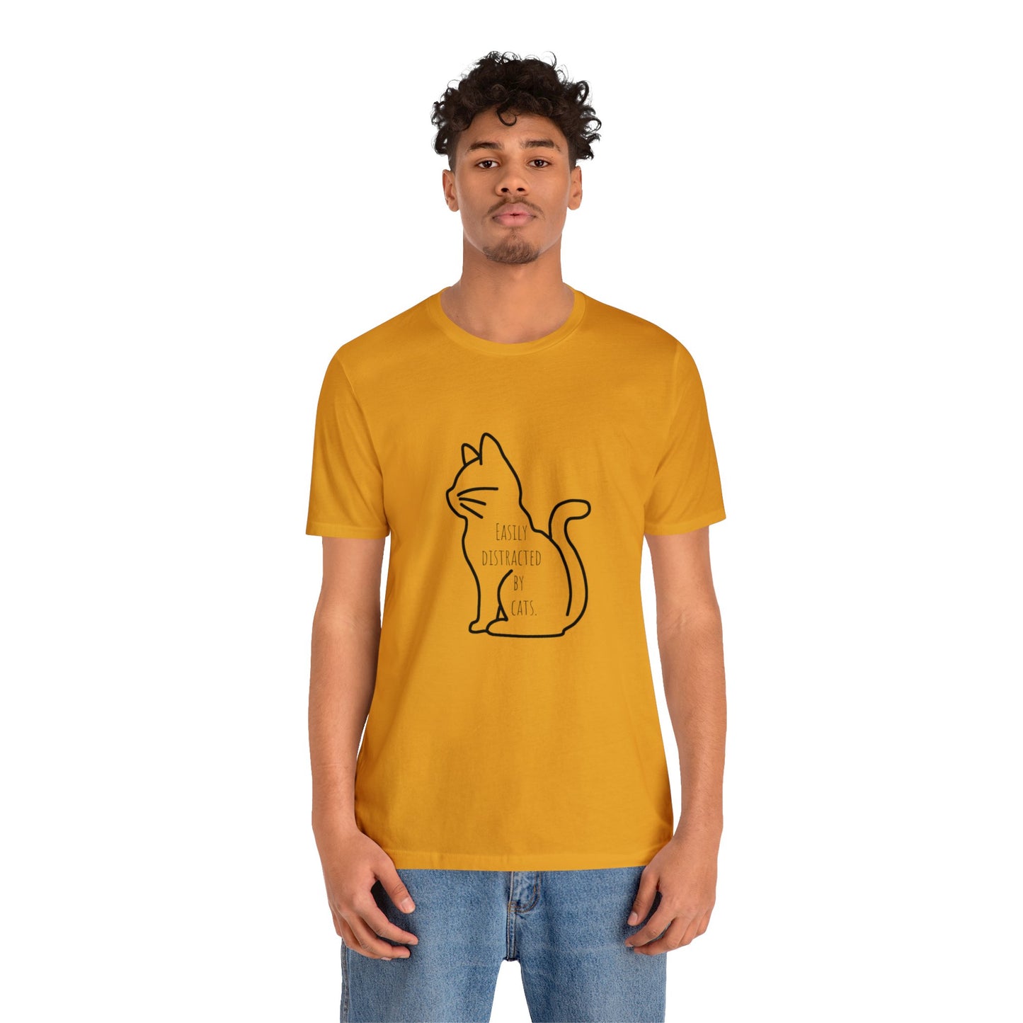 Easily distracted by cats Funny Cat lover shirt anime cat Shirt karma is a cat Gift for Cat Lover Gift for Cat Mom Gift cat dad shirt
