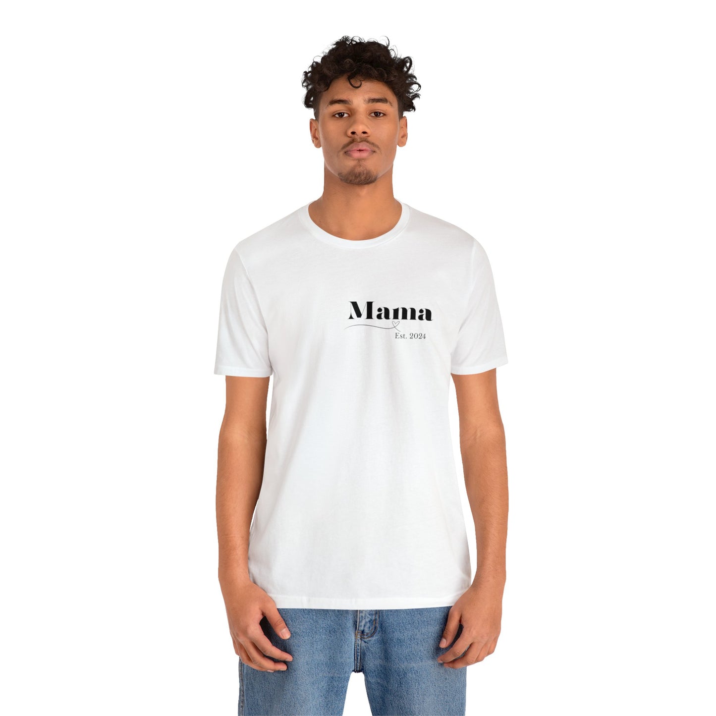 Mama shirt mama date shirt pregnancy reveal shirt new mom shirt Christmas gift for her gift for him bridal shower gift