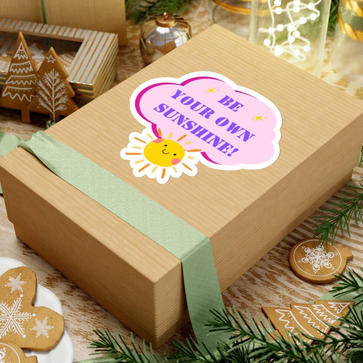 Be your own sunshine sticker Radiate positivity sticker Delulu sticker Retro sticker bestie gift for her bestfriend gift sticker sunny