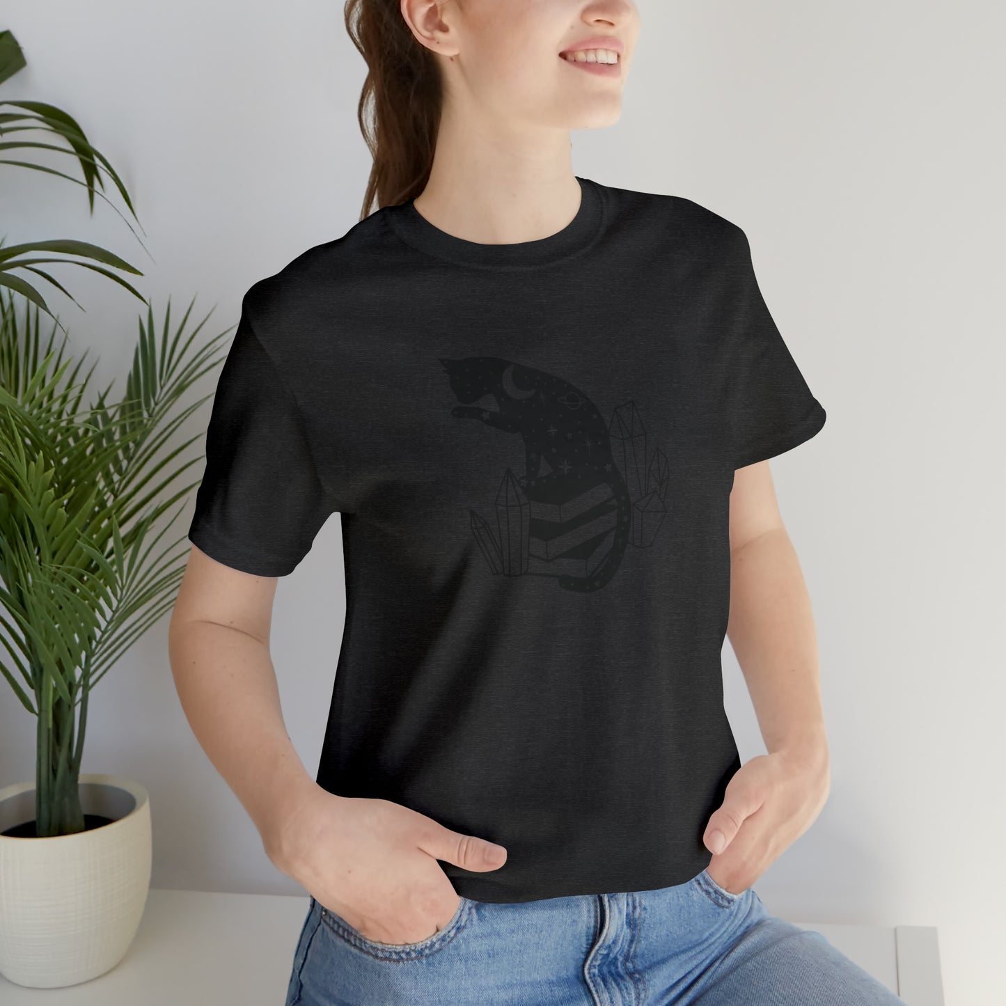 Cat lover tshirt book lover shirt crystal witchy cat Shirt Halloween Cat Sweatshirt Gift for Cat Lover Gift for Cat Mom Gift