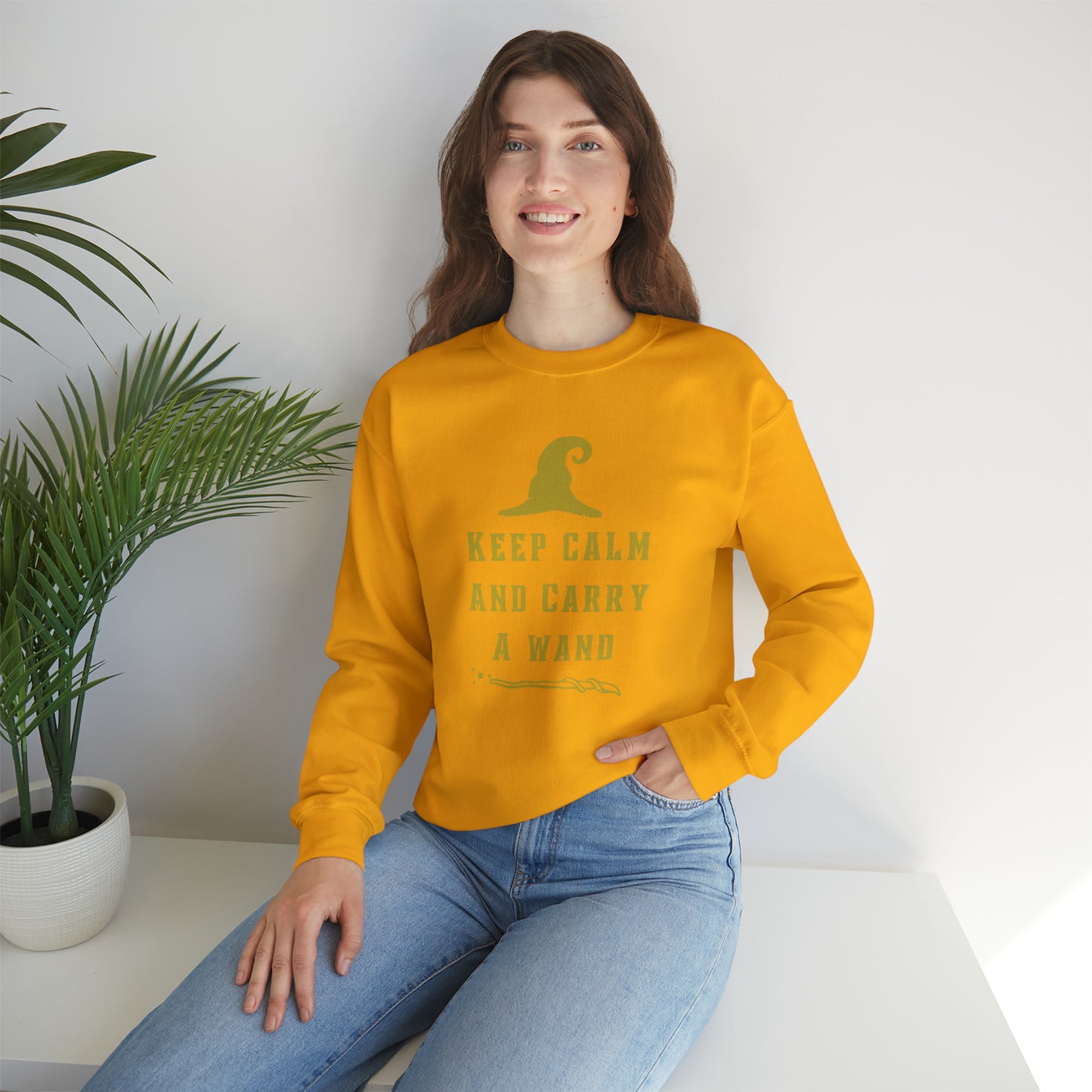 Mischief Manager Hogwarts sweater keep calm carry a wand sweatshirt Halloween sweater Universal Studios Christmas gift for her gift for him