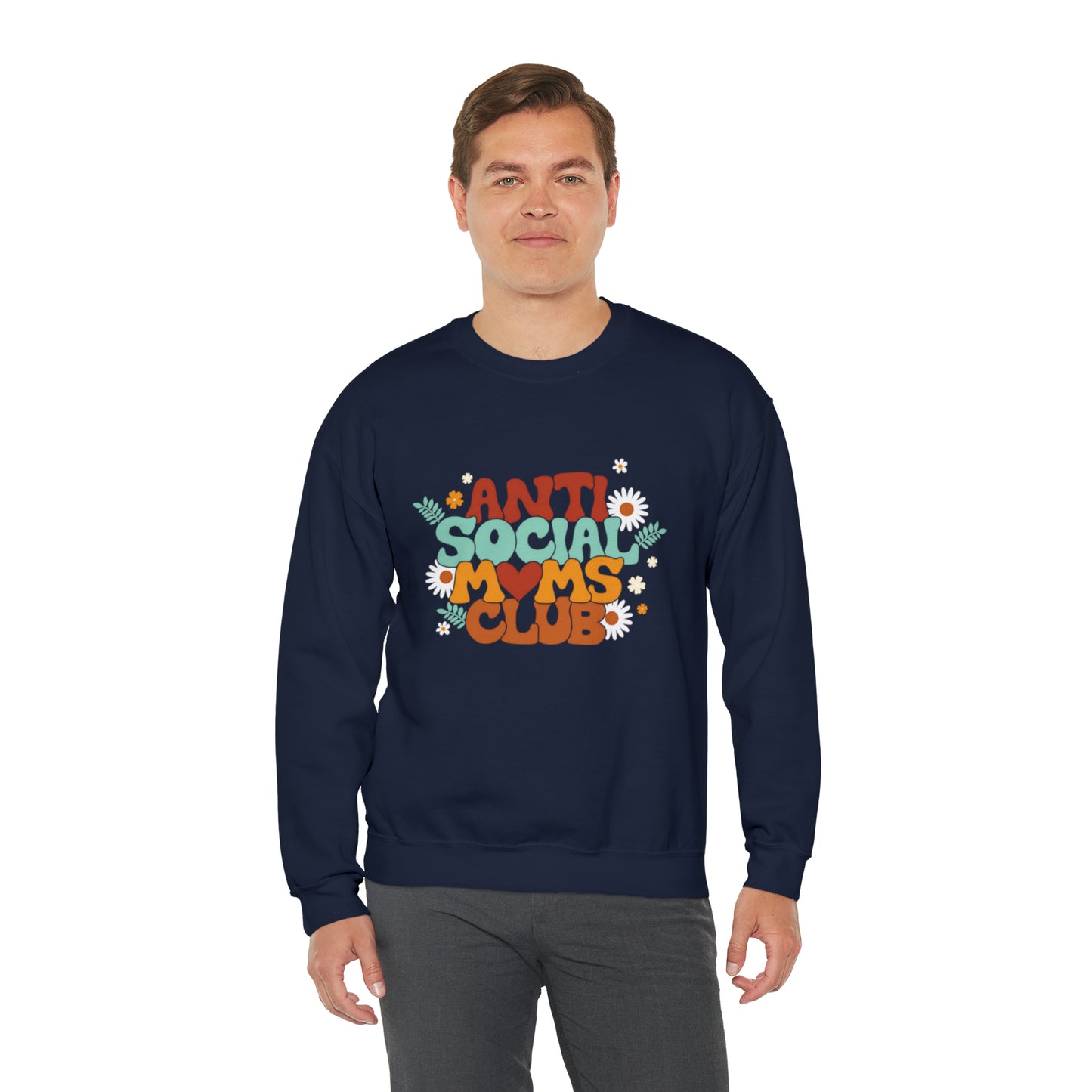 Anti social moms club sweatshirt, Mama Mother Mom sweatshirt, Gift for mom, Christmas gift for her,for him,Birthday gift for her