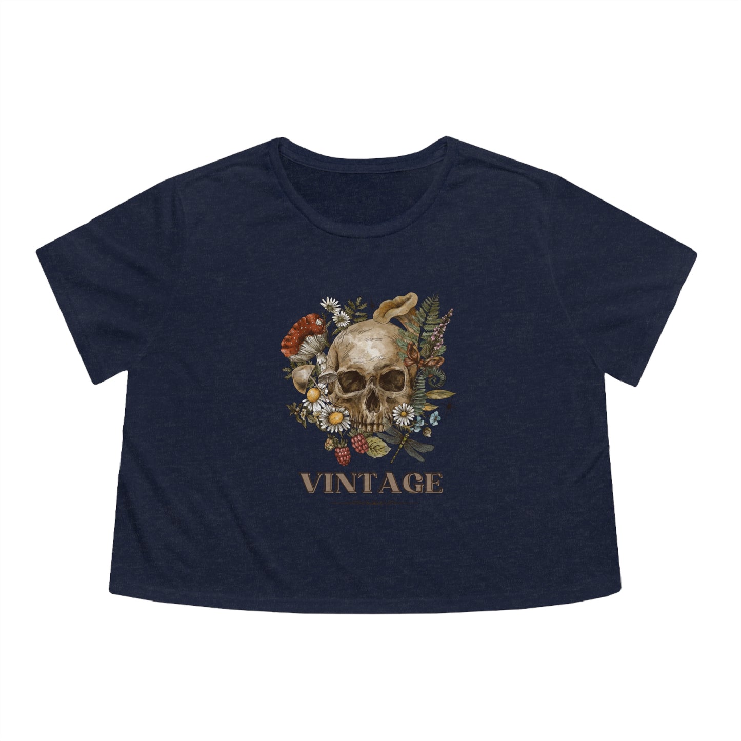 Skeleton head crop top Gift for her Gift for him Retro Festival shirt Crop top gift for her gift for him yoga crop top zen shirt Women's Tee