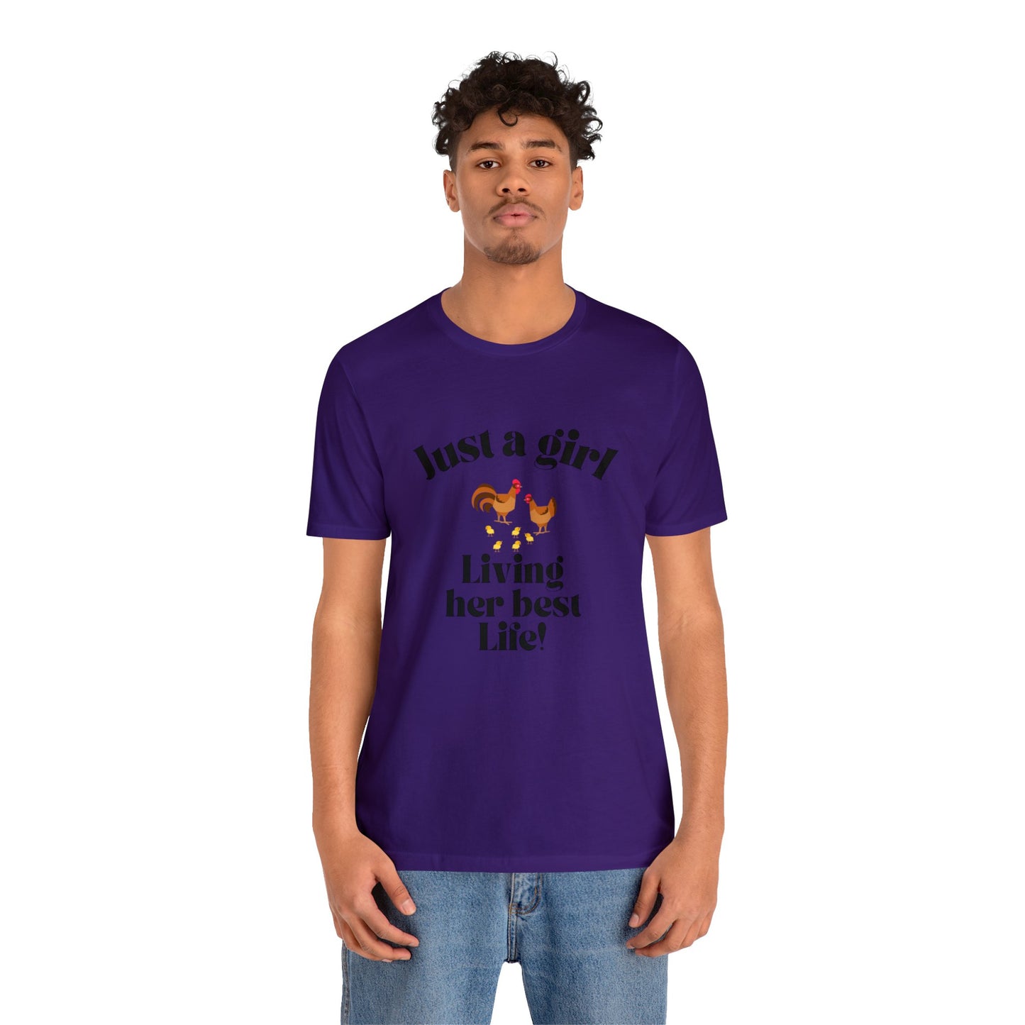 Just a girl who loves chickens shirt funny gift for her chicken shirt girlfriend shirt birthday Shirt Matching travel Tees farm life style