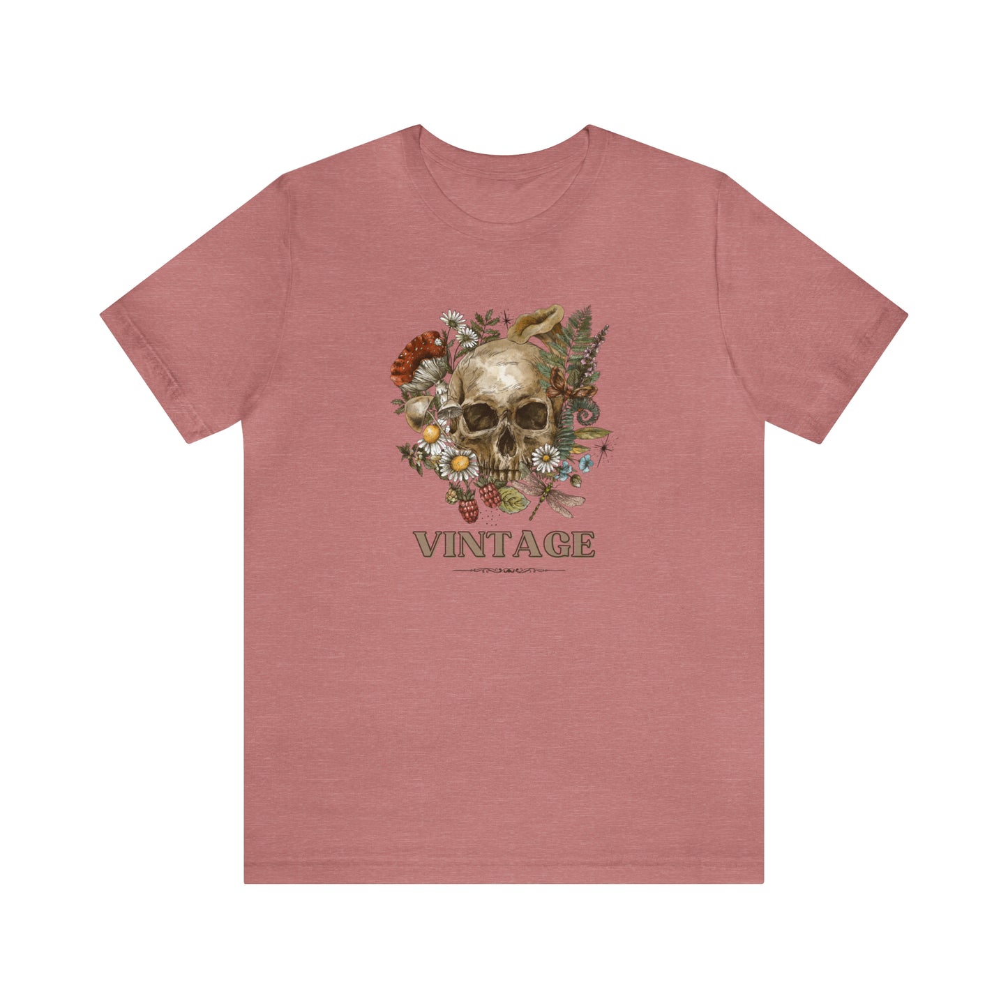 Vintage retro shirt skeleton head shirt Halloween tee Floral Shirt unisex Retro Themed vintage Gift christmas gift