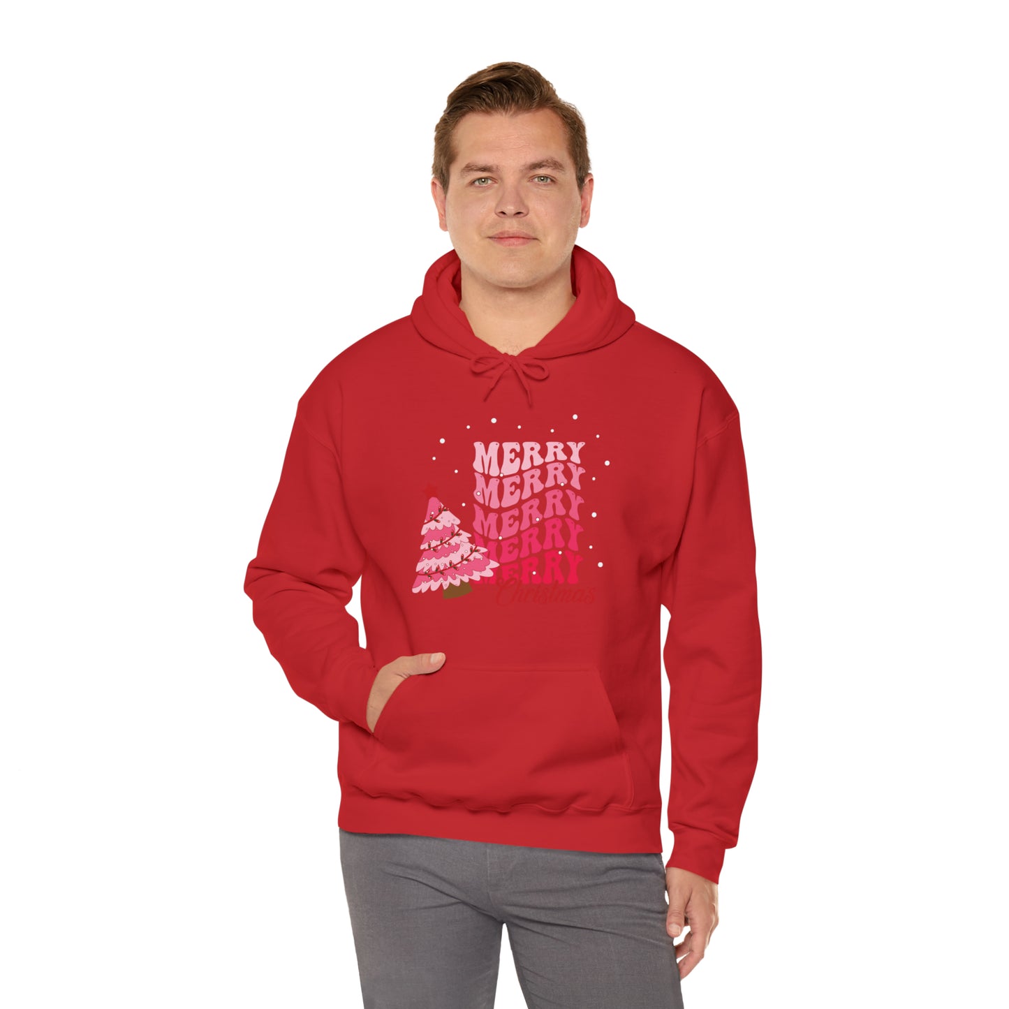 Festive AF hoodie blue Merry Bright Christmas Sweatshirt for Women Men Christmas Sweater Holiday Christmas gift for her gift for him