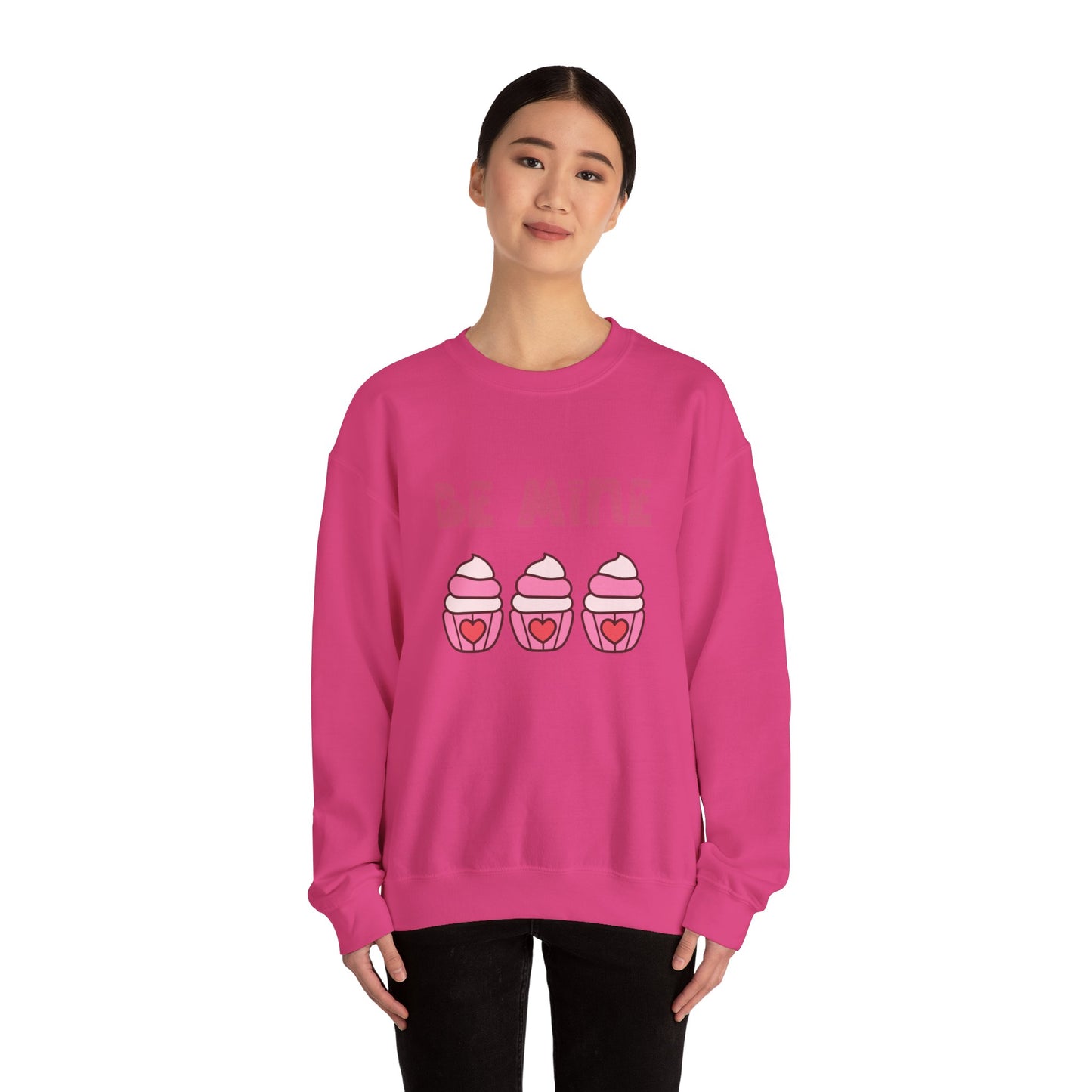 Be mine cupcake sweater valentines Day sweatshirt love sweater galentine's day gift best friend gift Unisex gift cupcake sweatshirt