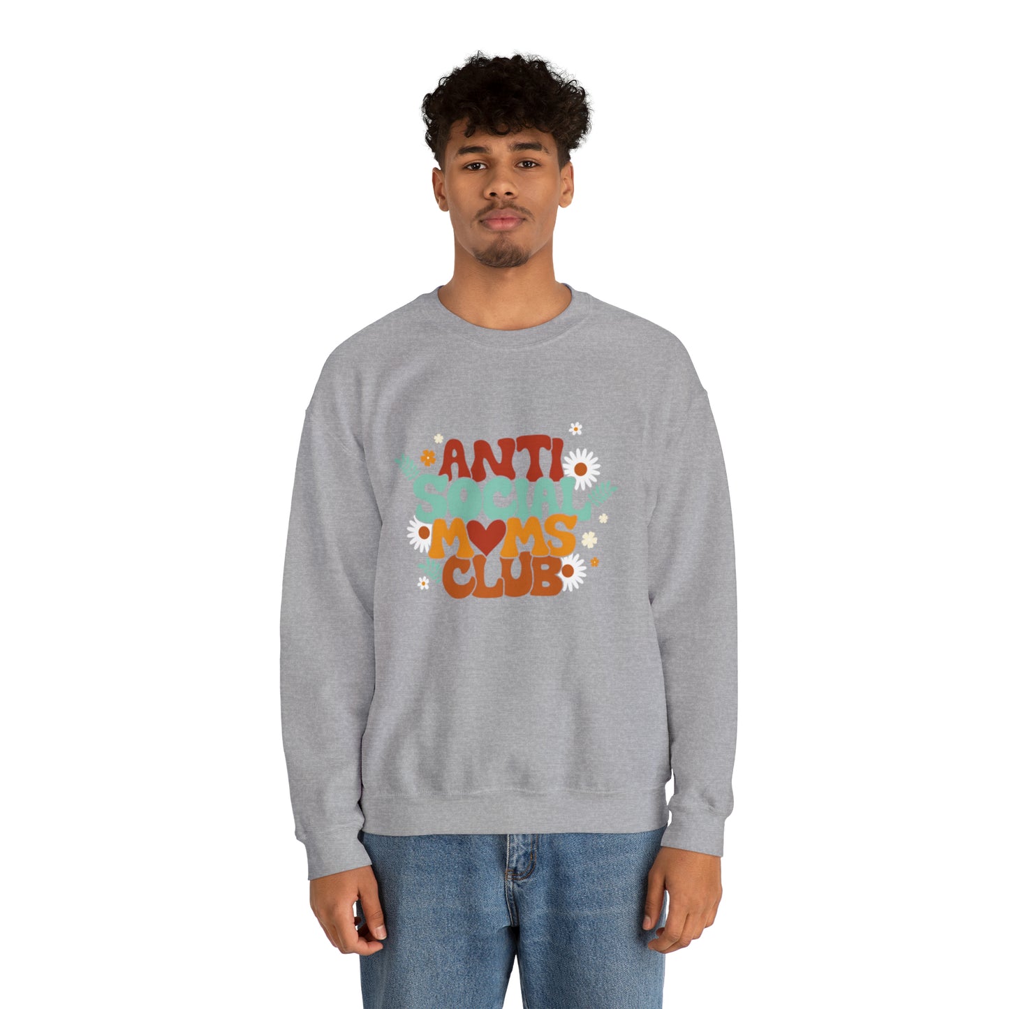 Anti social moms club sweatshirt, Mama Mother Mom sweatshirt, Gift for mom, Christmas gift for her,for him,Birthday gift for her