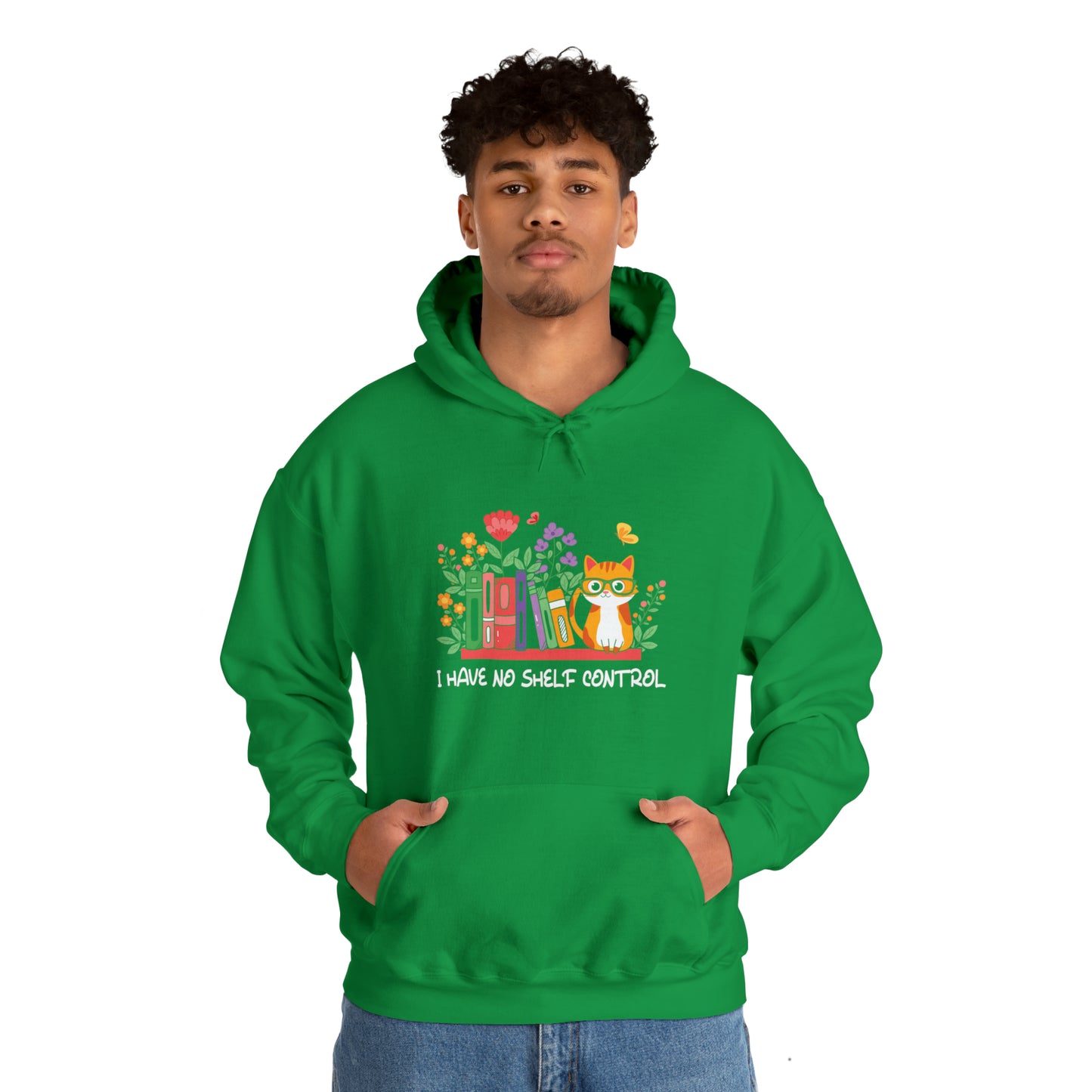 Cat lover hoodie book lover sweater BookShelf control orange cat Shirt Halloween Cat Sweatshirt Gift for Cat Lover Gift for Cat Mom Gift