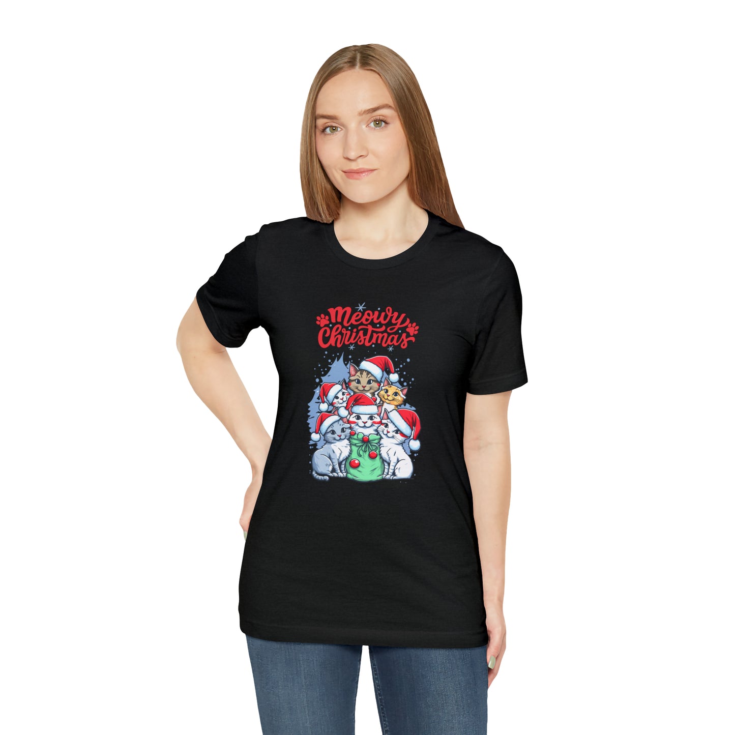 Cute Cat Christmas shirt funny dog Christmas tee Matching Family Christmas Shirt Family Christmas Shirt Matching Xmas Tees Custom