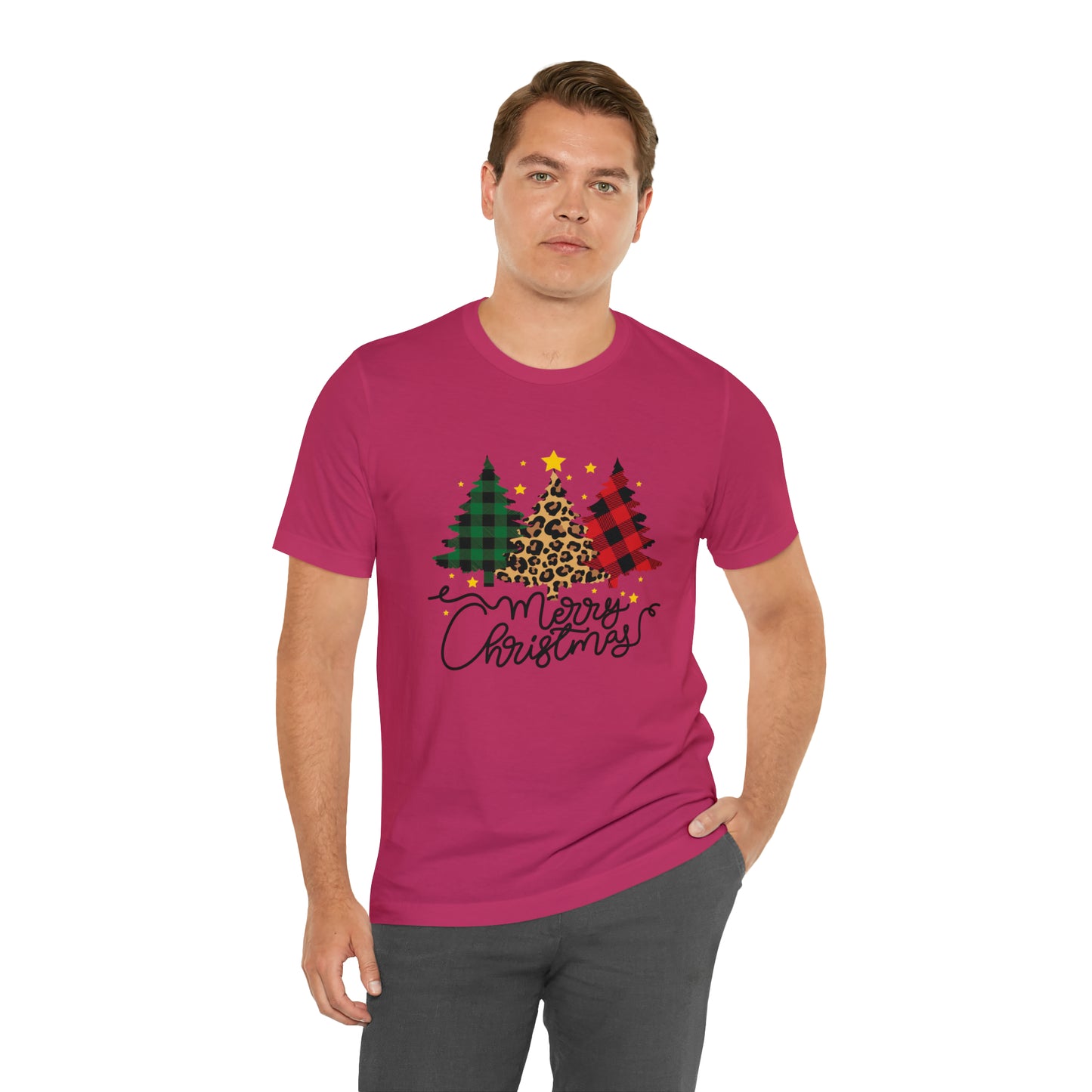 Festive AF shirt Pink Merry Bright Christmas Tshirt for Women Men Christmas Shirt Sweater Holiday Christmas gift for her gift for him Plaid