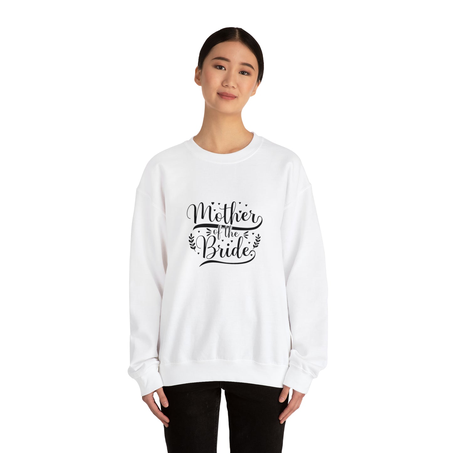 Mother of the bride sweatshirt, wedding attire, gift for Mom, bridal party clothes, yoga wear for her, for him, Birthday gift for her