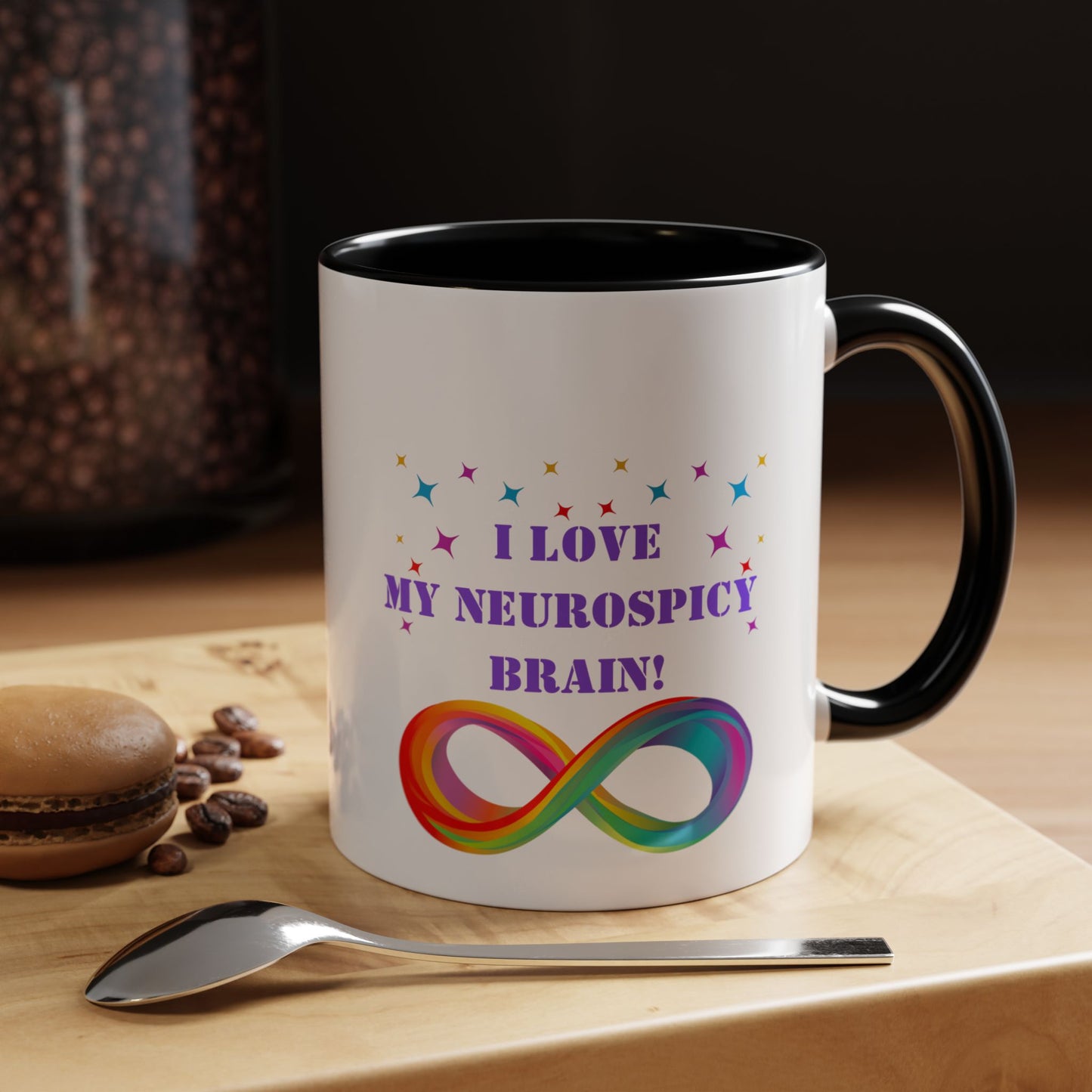 Neurospicy mug Morning affirmation mug I love my neurospicy mug NeuroDivergent mug spectrum gift Christmas gift for her gift for him bestie