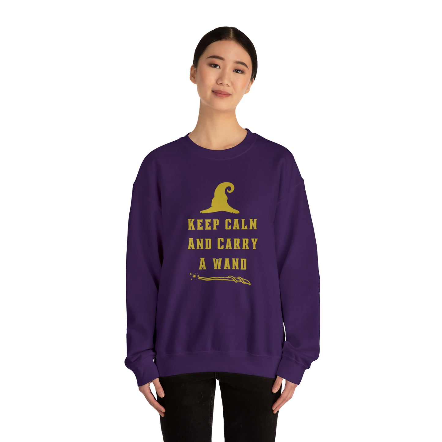 Mischief Manager Hogwarts sweater keep calm carry a wand sweatshirt Halloween sweater Universal Studios Christmas gift for her gift for him