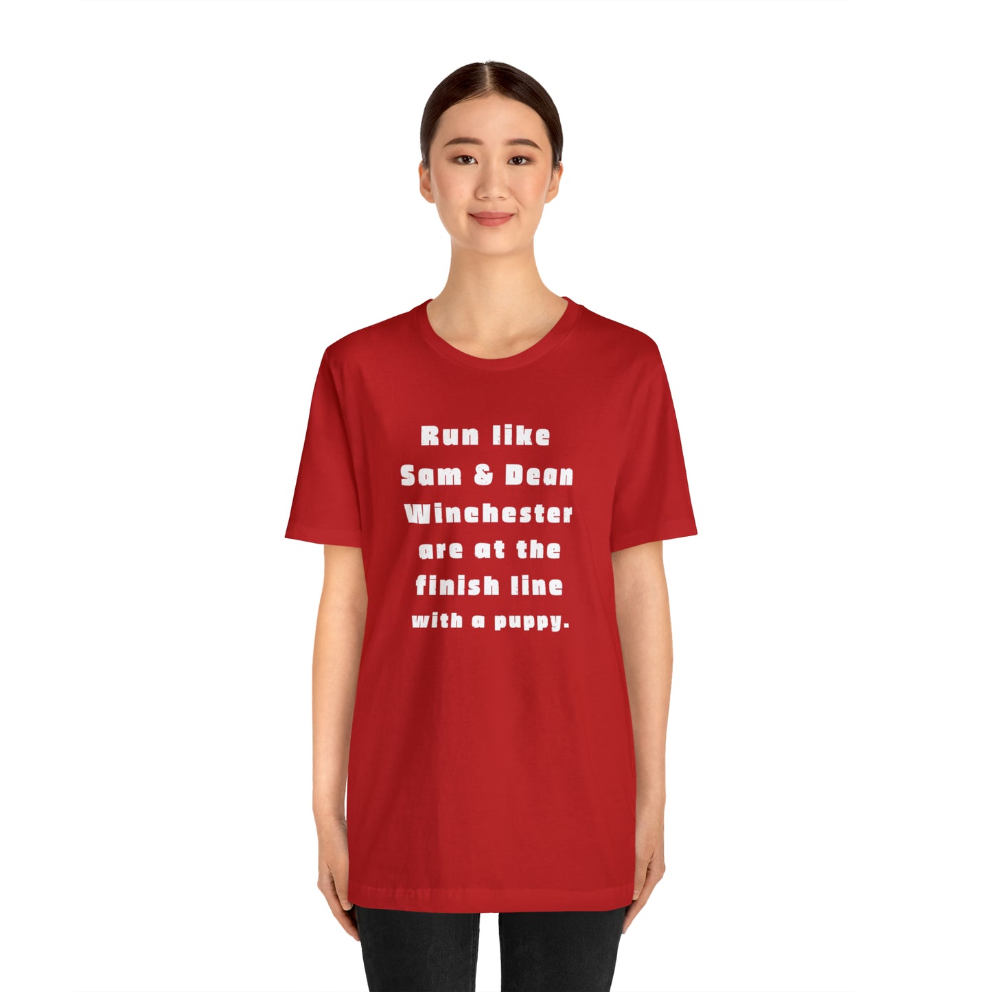 Winchester fans work out shirt Gym top sam and dean Tshirt Gift for her Gift for him Funny gift for her gift for him yoga Women's Tee
