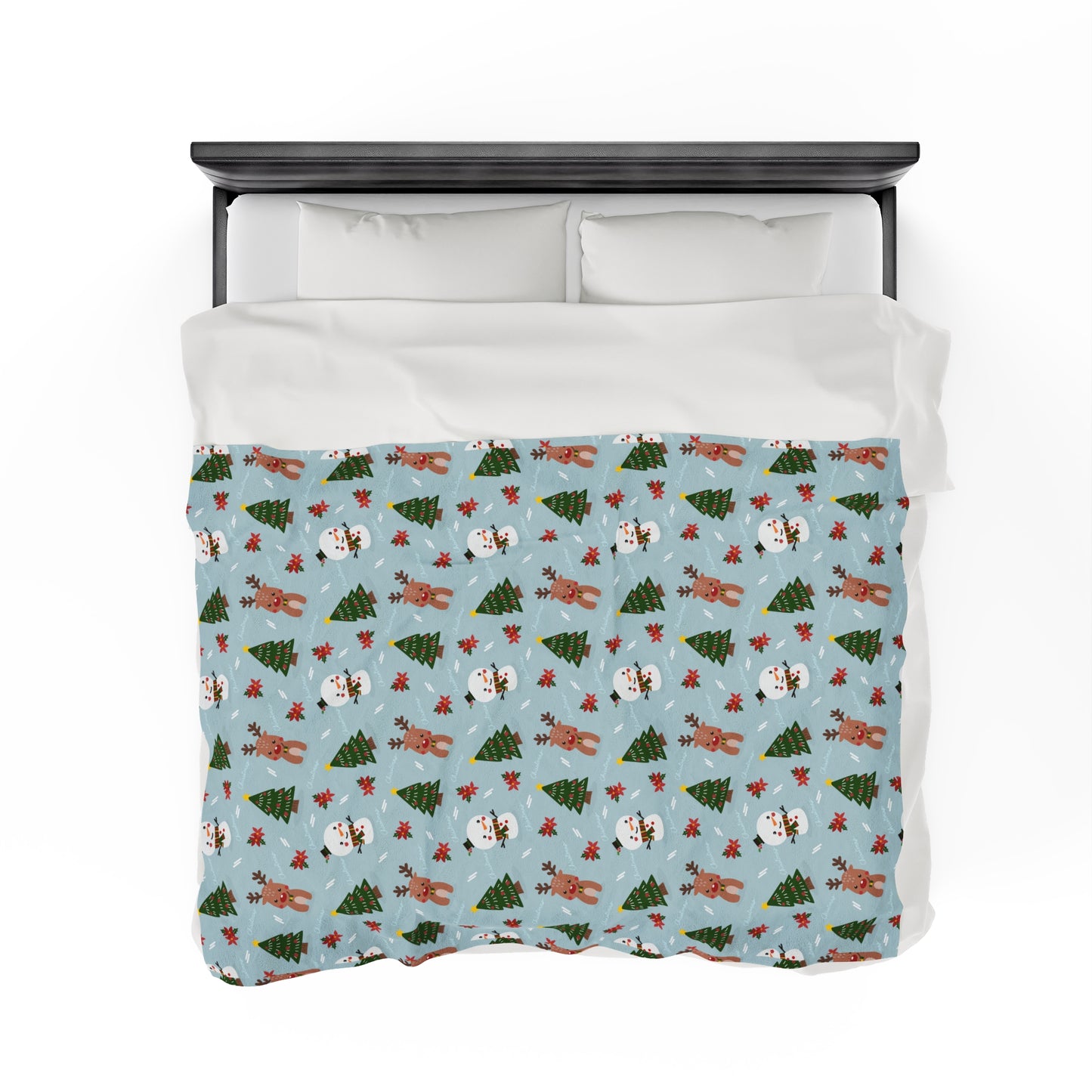 Snowman Christmas tree Blanket holiday blanket christmas movie watching blanket Merry christmas blanket Velveteen Plush Blanket