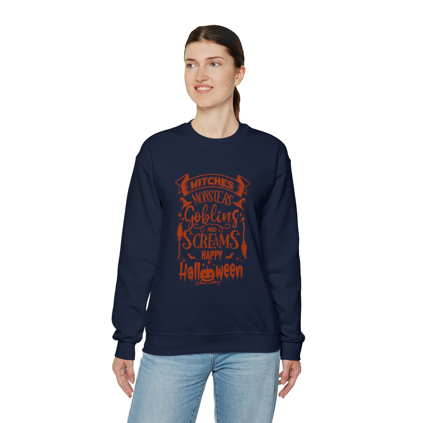 Witches Monsters Halloween Sweatshirt Ghostface Shirt Funny Halloween Horror Shirt Halloween Women's Sweatshirt Funny Halloween Tee Unisex