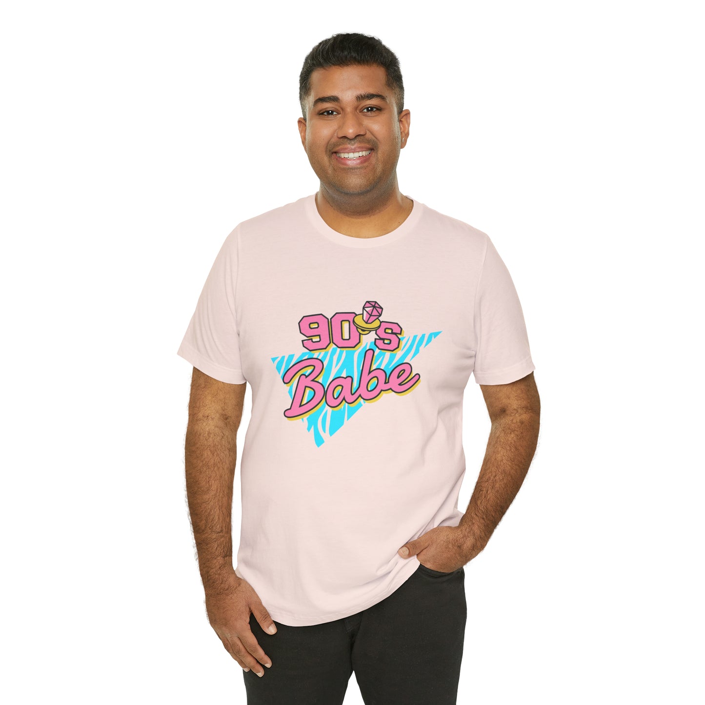 90's Babe shirt, gift for her, Christmas shirt, galantine gift best friend trip, Unisex Jersey Short Sleeve Tee