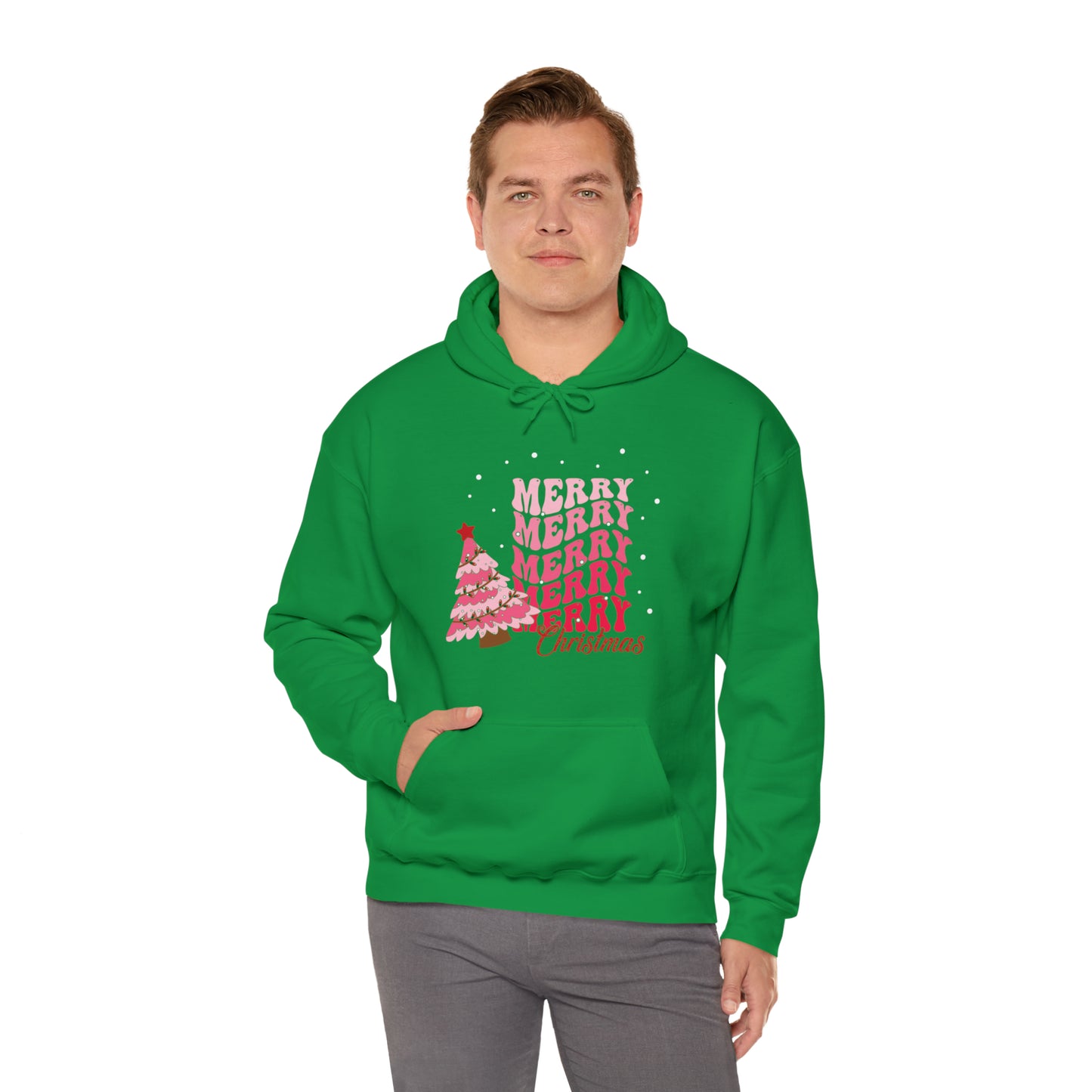 Festive AF hoodie blue Merry Bright Christmas Sweatshirt for Women Men Christmas Sweater Holiday Christmas gift for her gift for him