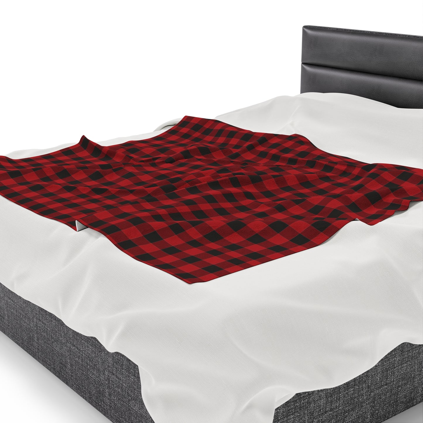 Plaid Christmas Blanket holiday blanket christmas movie watching blanket Merry christmas blanket Velveteen Plush Blanket