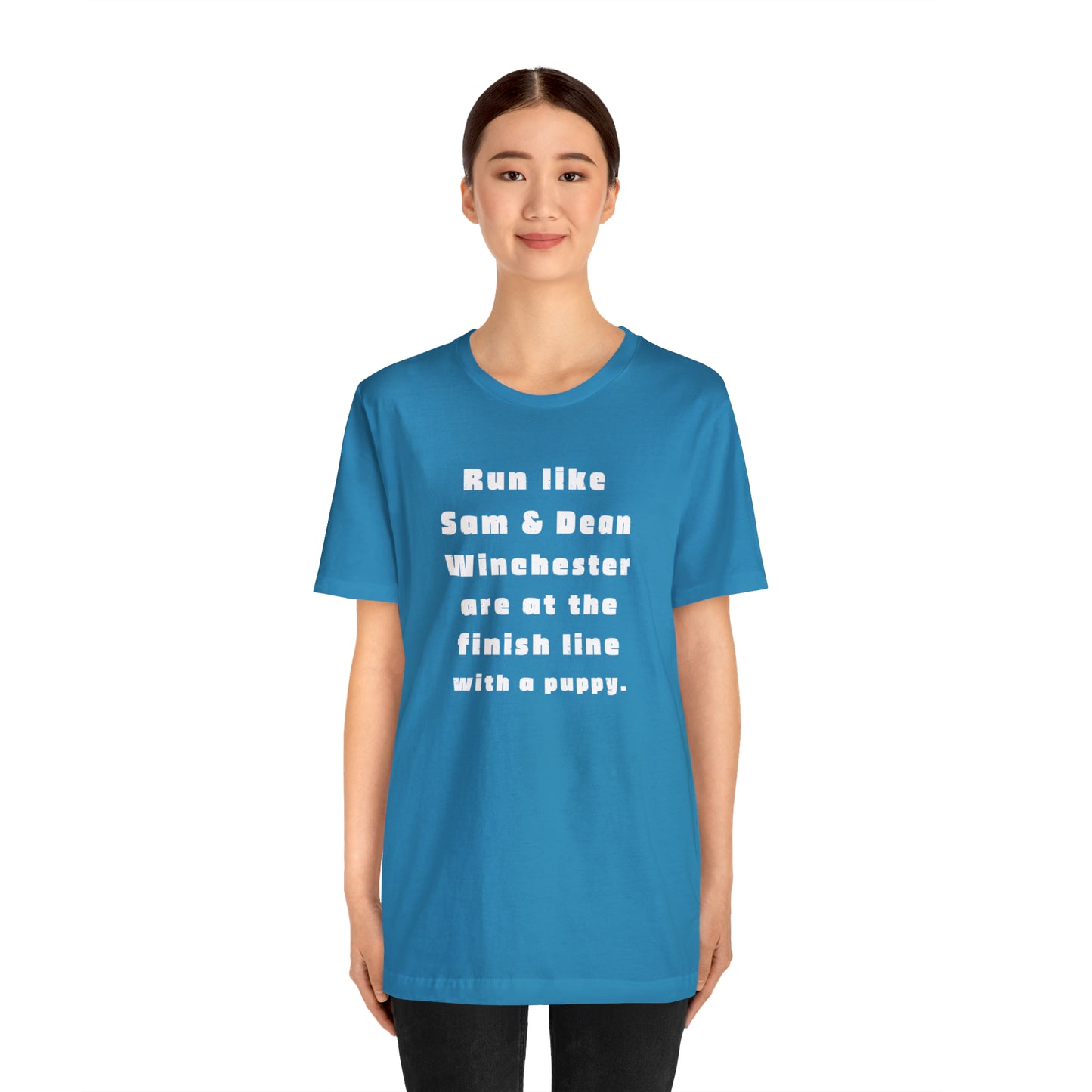 Winchester fans work out shirt Gym top sam and dean Tshirt Gift for her Gift for him Funny gift for her gift for him yoga Women's Tee