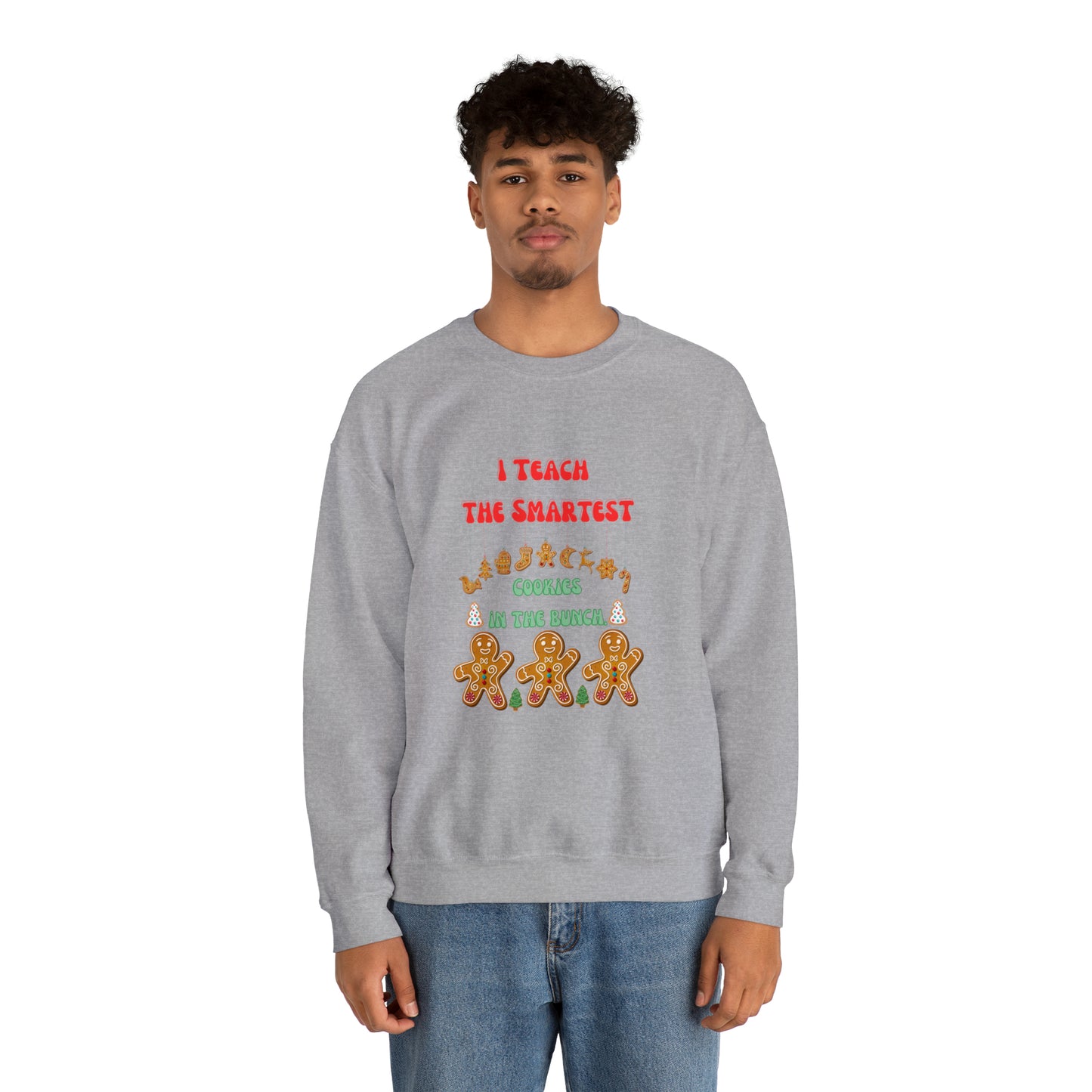 Smartest cookies sweater teacher Christmas sweater Christmas gingerbread cookies house sweatshirt Bright teacher Christmas gift for her