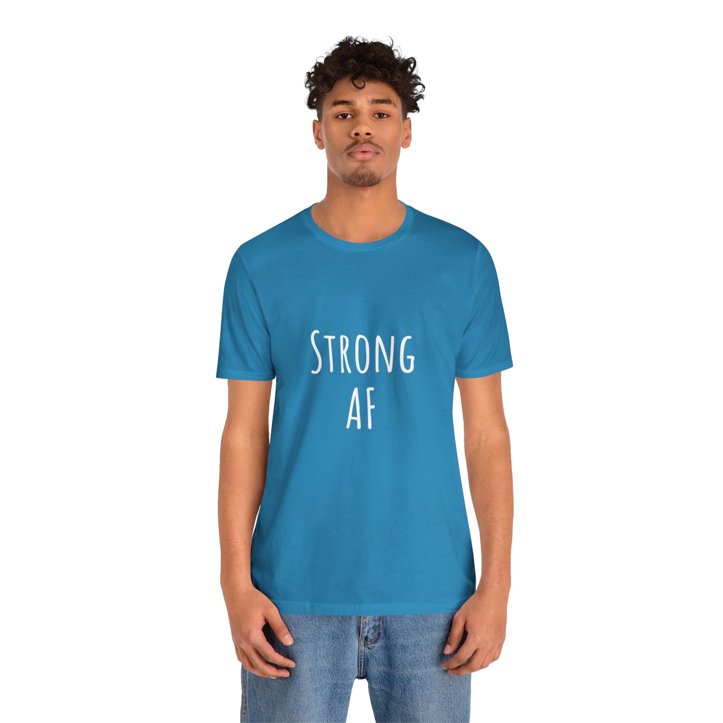 Strong AF shirt Motivational shirt Unisex Tee choose happy Retro Shirt Retro Feeling Good T-Shirt best friend vacation shirt beach