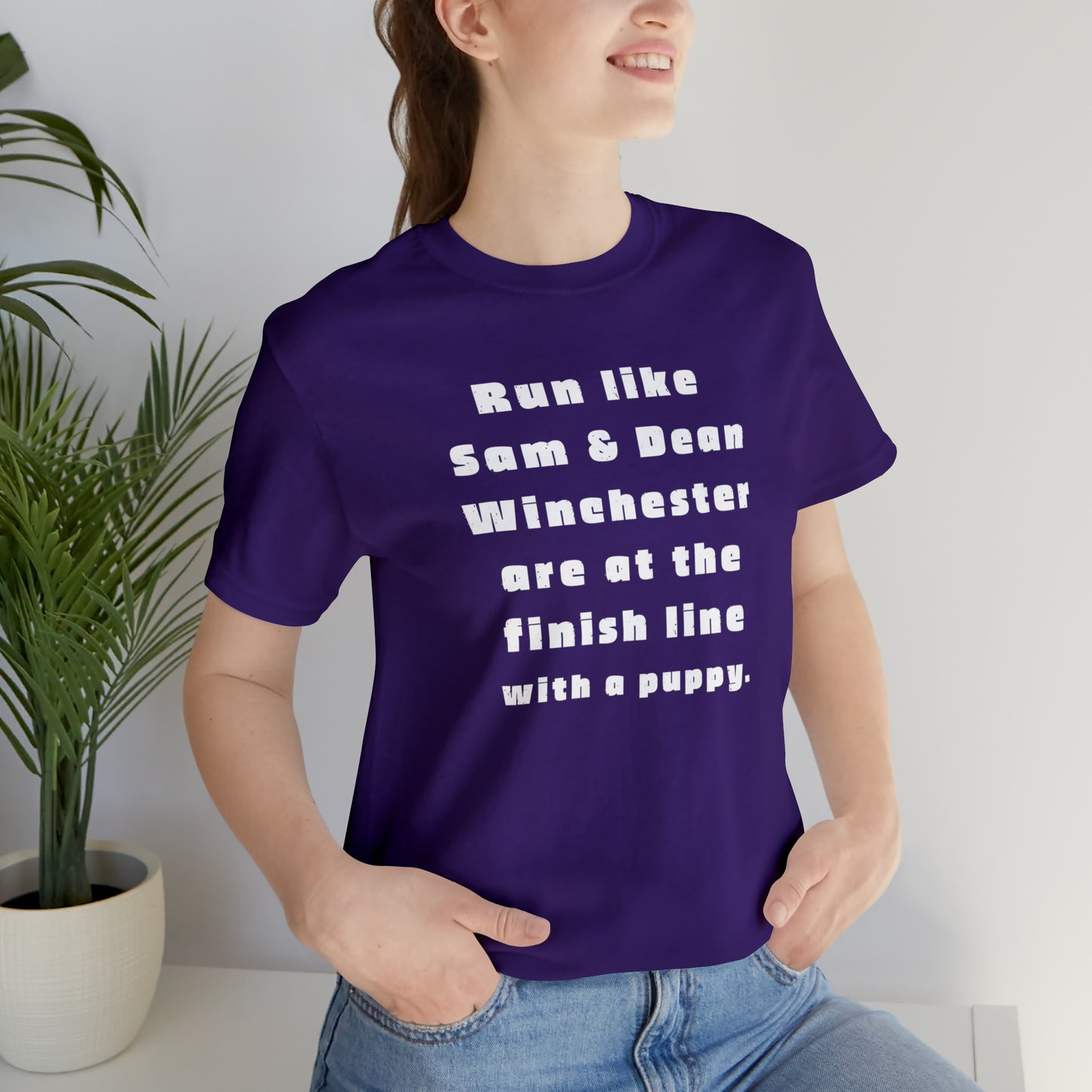 Winchester fans work out shirt Gym top sam and dean Tshirt Gift for her Gift for him Funny gift for her gift for him yoga Women's Tee