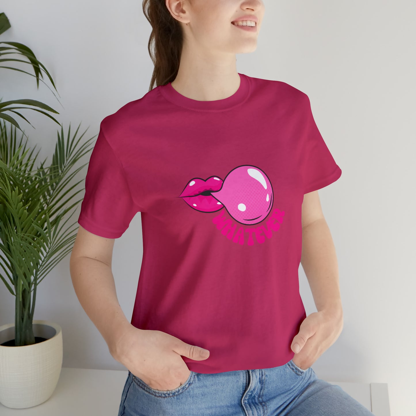 Whatever bubblegum T-Shirt Aesthetic Shirt Trendy Shirt Shirt With Words On Back Positive Gift for him Gift for her boho shirt hippie soul