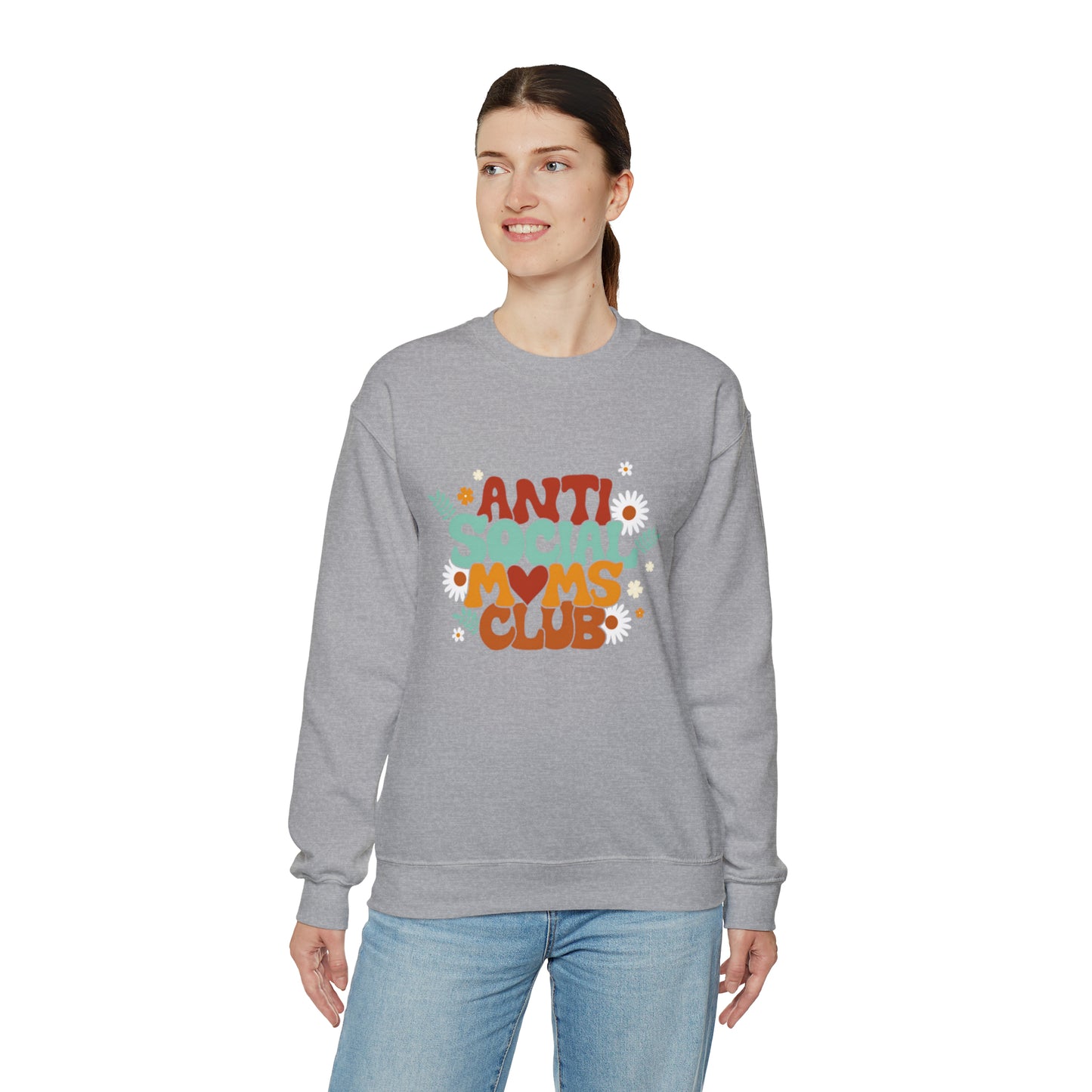 Anti social moms club sweatshirt, Mama Mother Mom sweatshirt, Gift for mom, Christmas gift for her,for him,Birthday gift for her