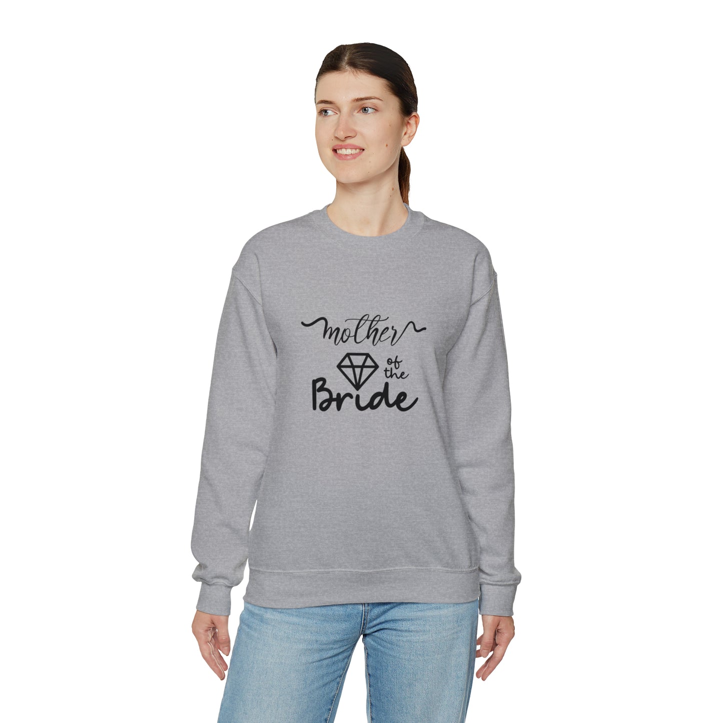 Mother of the bride sweatshirt, wedding attire, gift for Mom, bridal party clothes, yoga wear for her, for him,Birthday gift for her