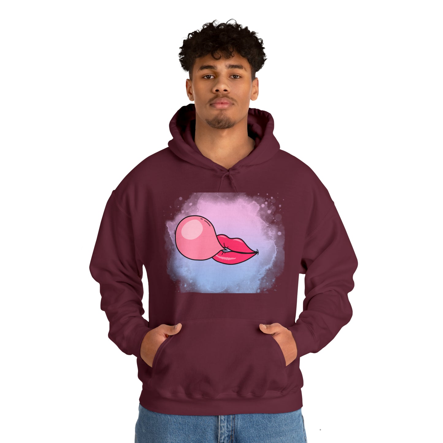 Bubble Gum kiss Hoodie, Summer Bubblegum shirt, Birthday gift for her, Galantine gift for her, best friend gift,birthday vacation,Unisex