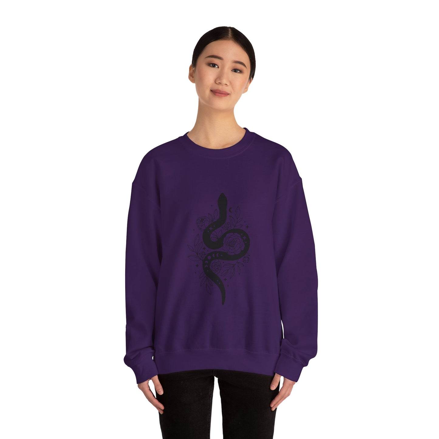 Witchy snake Sweatshirt snake lover gift floral sweater best friend gift Womens Sweatshirt concert merch Tee christmas gift