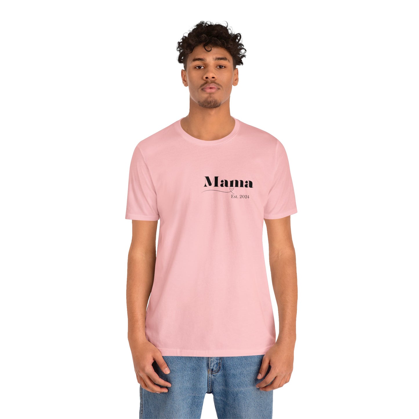 Mama shirt mama date shirt pregnancy reveal shirt new mom shirt Christmas gift for her gift for him bridal shower gift