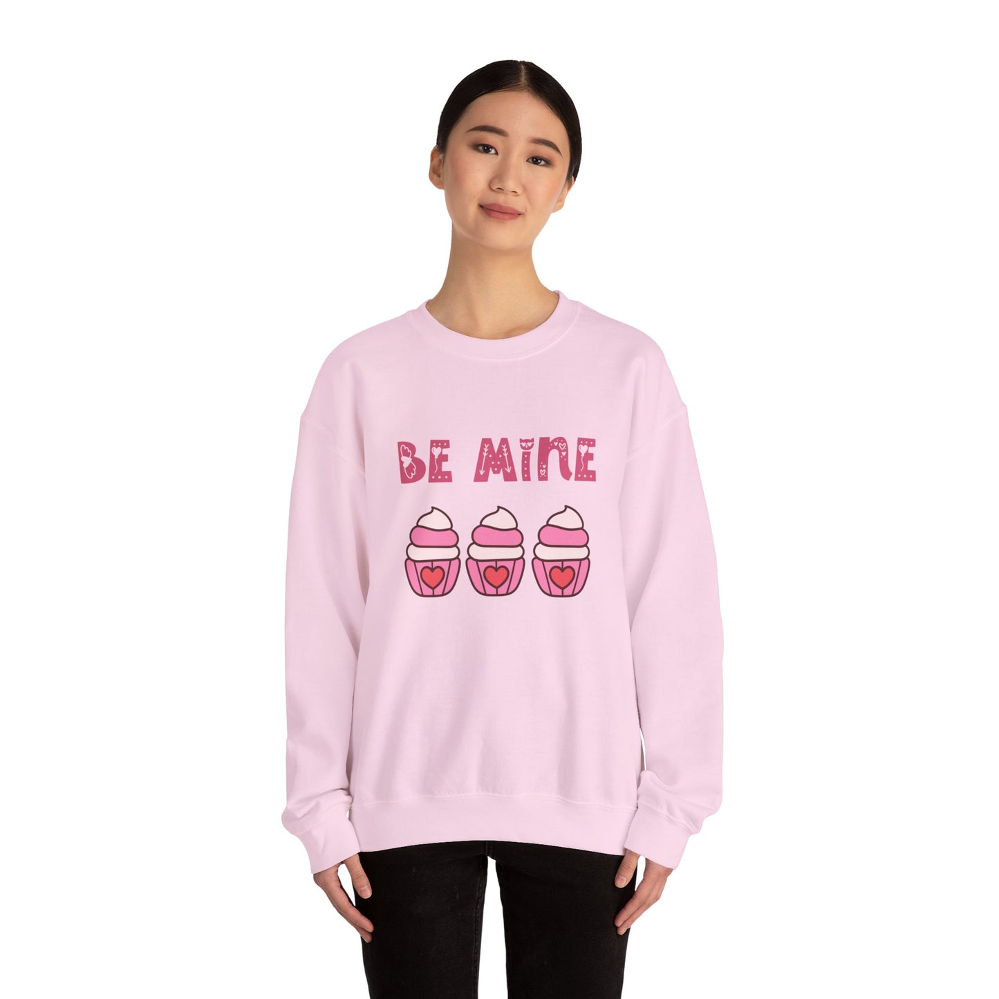 Be mine cupcake sweater valentines Day sweatshirt love sweater galentine's day gift best friend gift Unisex gift cupcake sweatshirt