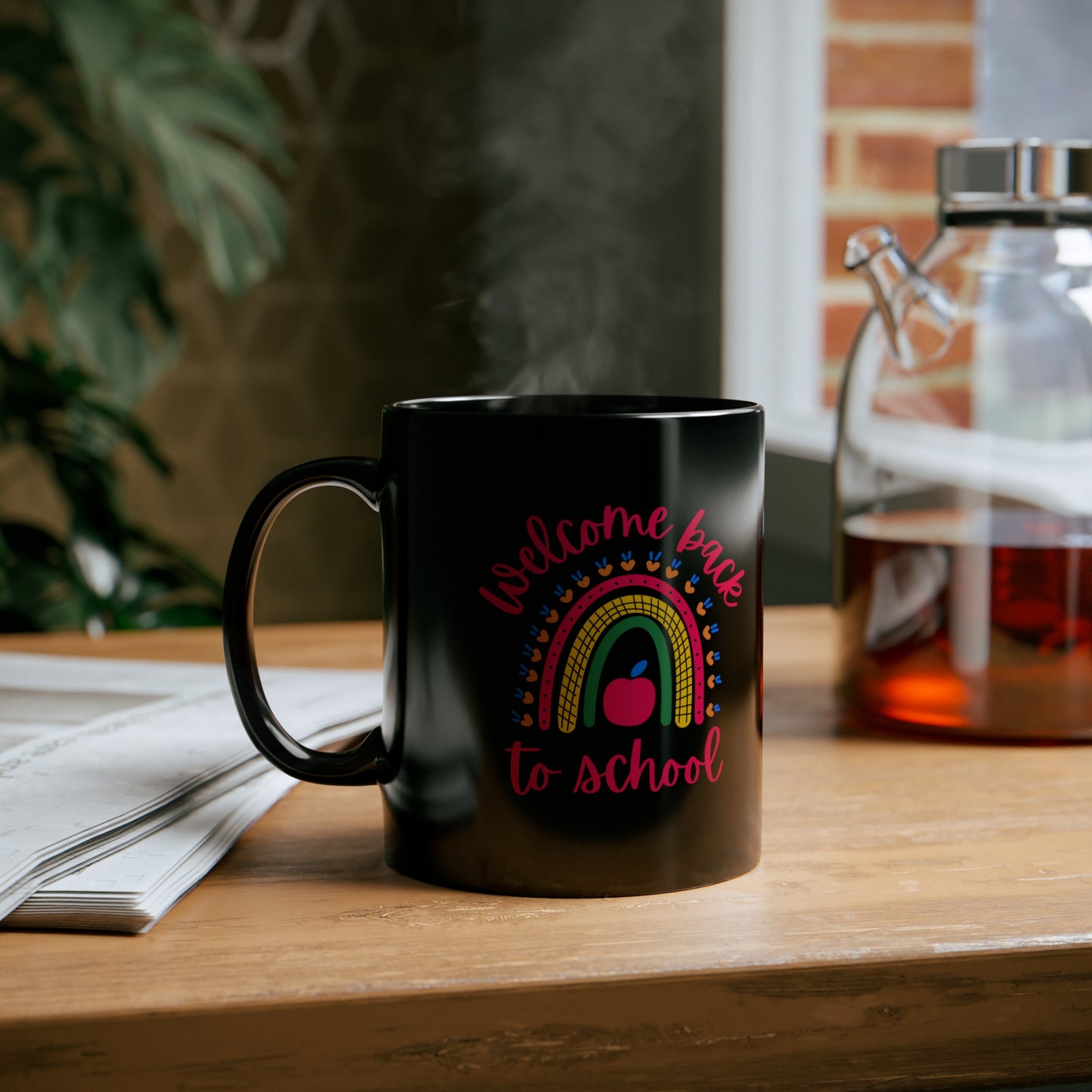 Welcome back to school mug gift Teacher mug coffee lover gift tea lover gift for her gift for him best friend Christmas gift 11oz Black Mug