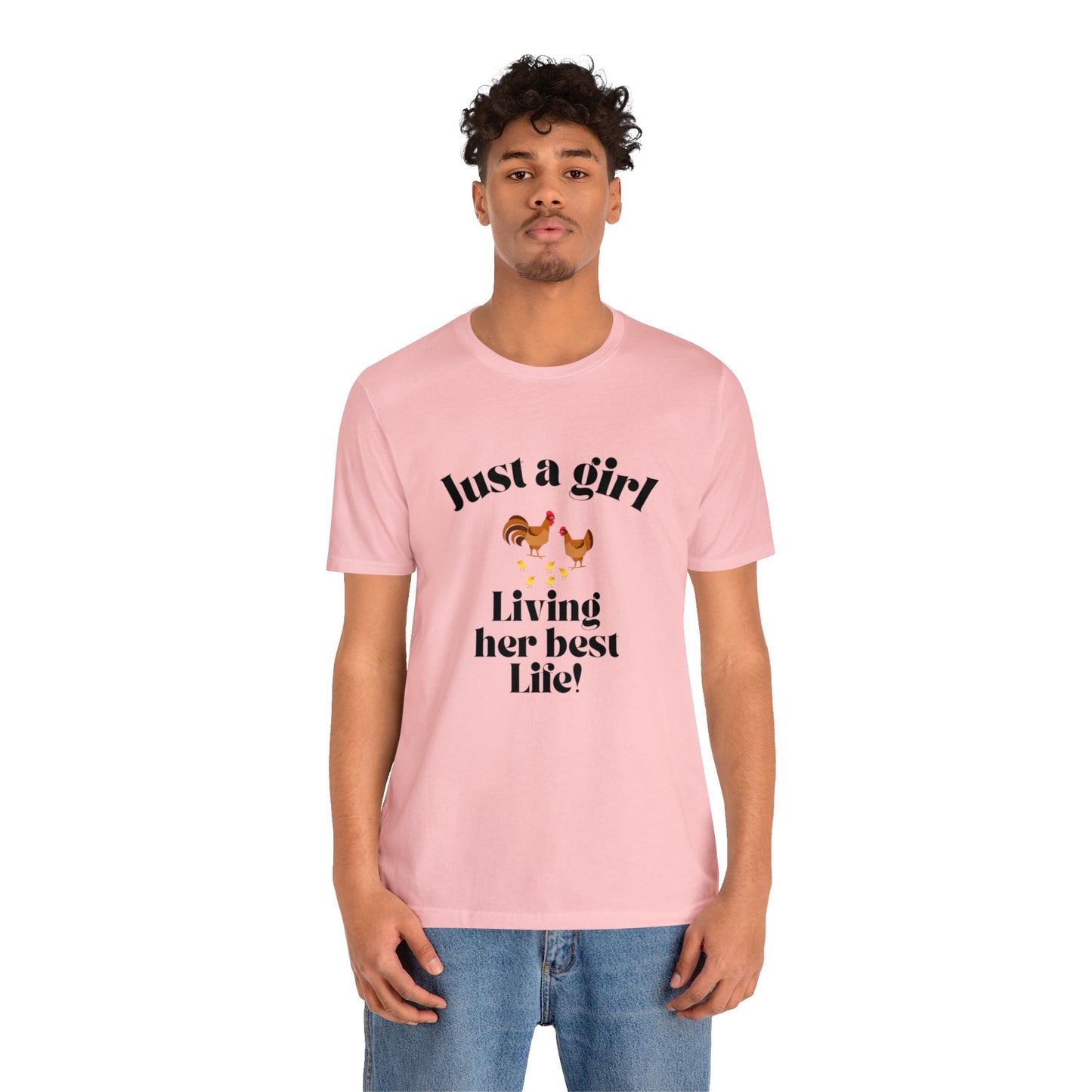 Just a girl who loves chickens shirt funny gift for her chicken shirt girlfriend shirt birthday Shirt Matching travel Tees farm life style