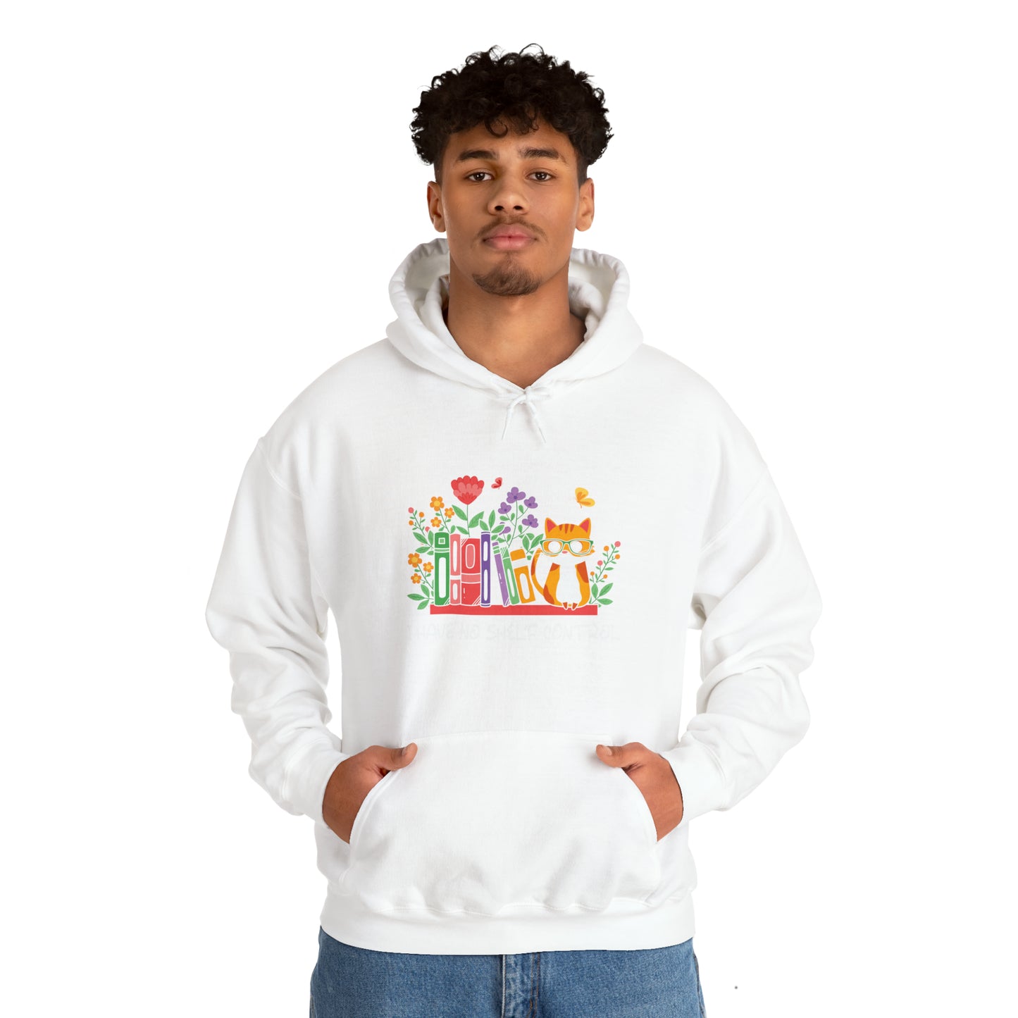 Cat lover hoodie book lover sweater BookShelf control orange cat Shirt Halloween Cat Sweatshirt Gift for Cat Lover Gift for Cat Mom Gift