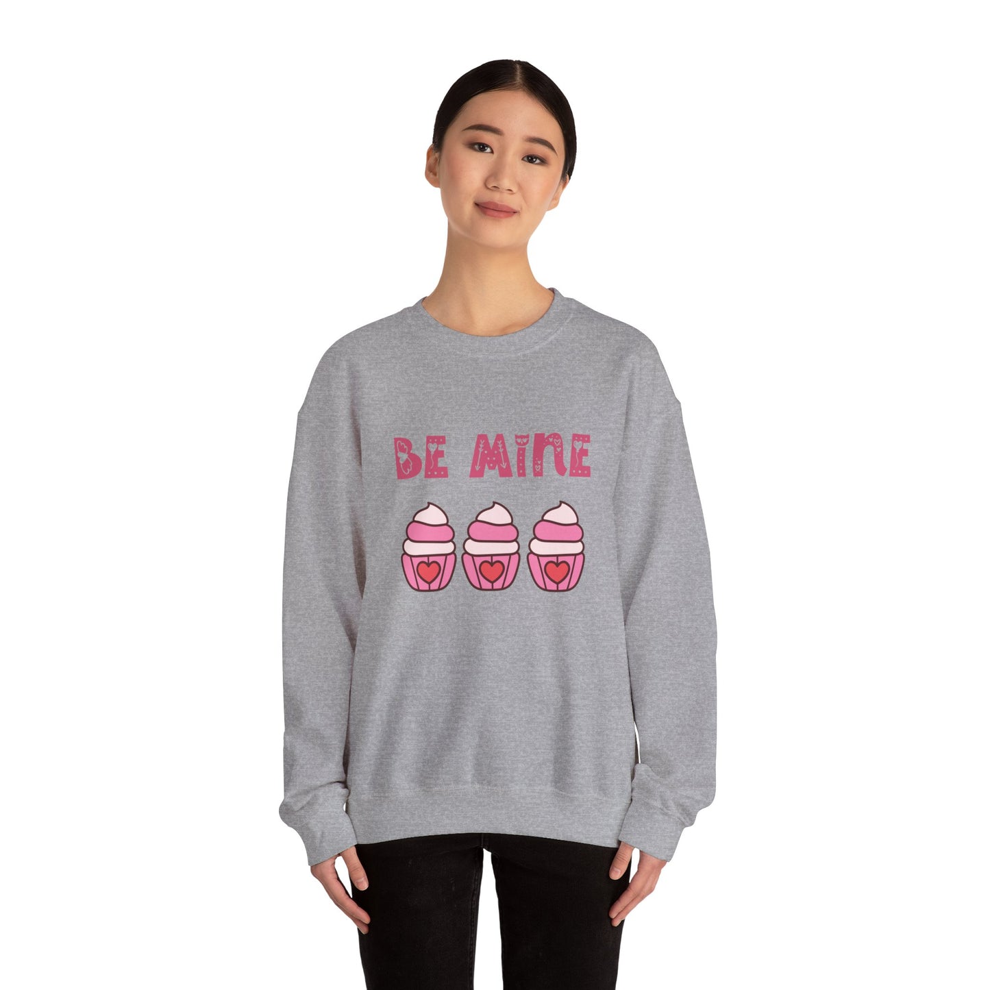 Be mine cupcake sweater valentines Day sweatshirt love sweater galentine's day gift best friend gift Unisex gift cupcake sweatshirt