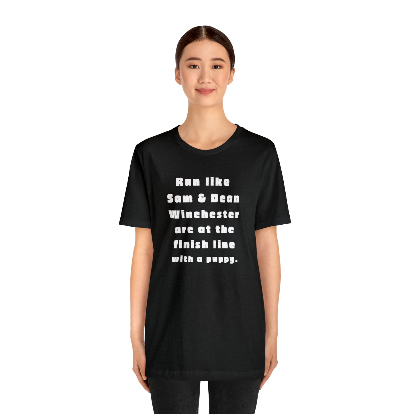 Winchester fans work out shirt Gym top sam and dean Tshirt Gift for her Gift for him Funny gift for her gift for him yoga Women's Tee