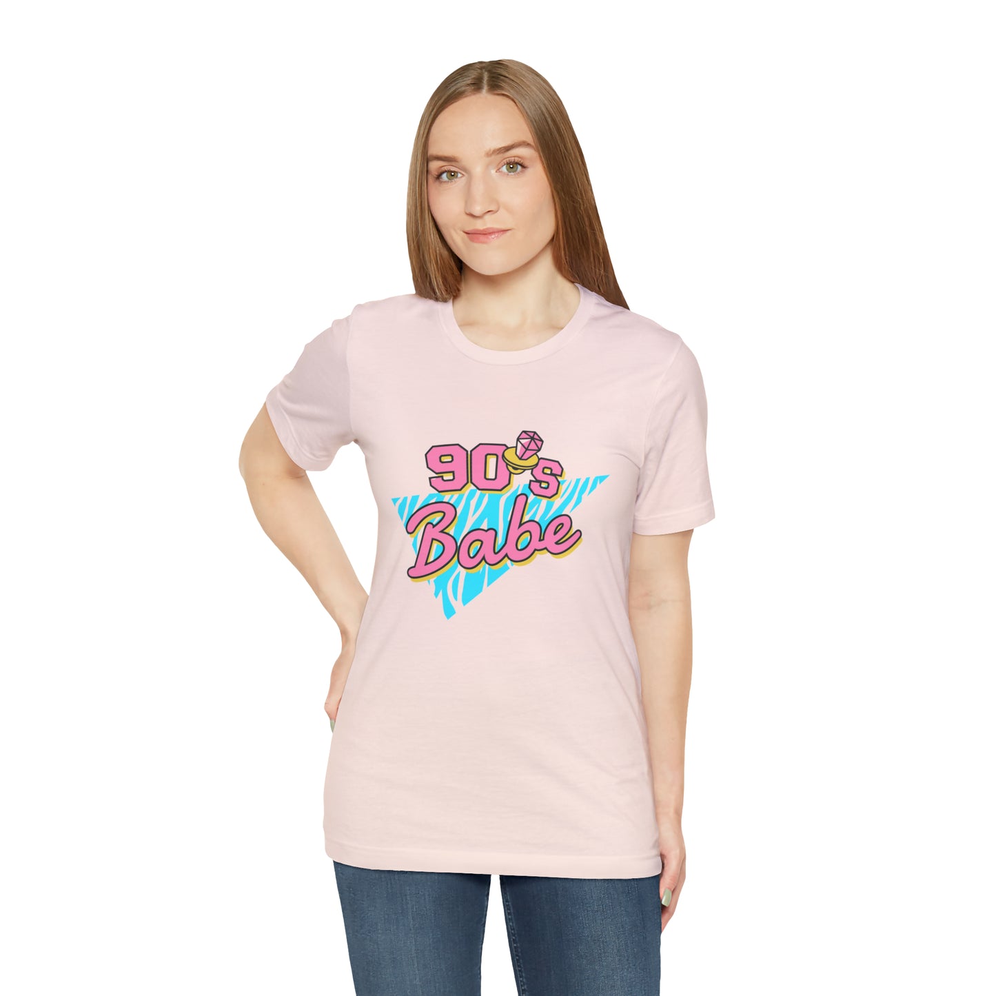90's Babe shirt, gift for her, Christmas shirt, galantine gift best friend trip, Unisex Jersey Short Sleeve Tee