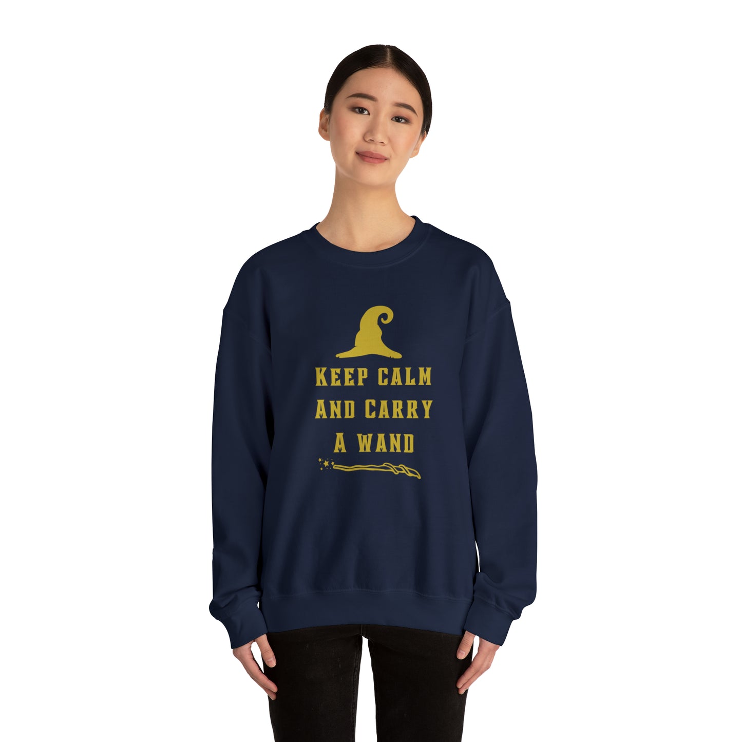 Mischief Manager Hogwarts sweater keep calm carry a wand sweatshirt Halloween sweater Universal Studios Christmas gift for her gift for him