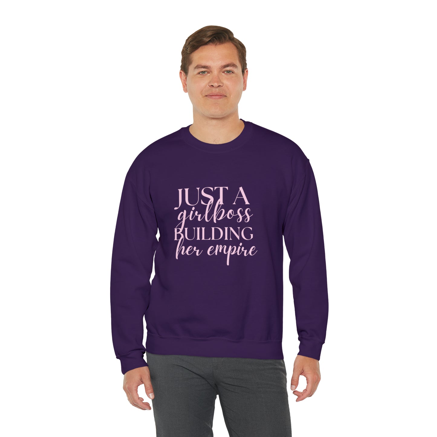 Boss Babe sweatshirt,Girlboss Sweatshirt, Just a girlboss building her empire, Bossbabe sweater,Christmas gift for her,Birthday gift