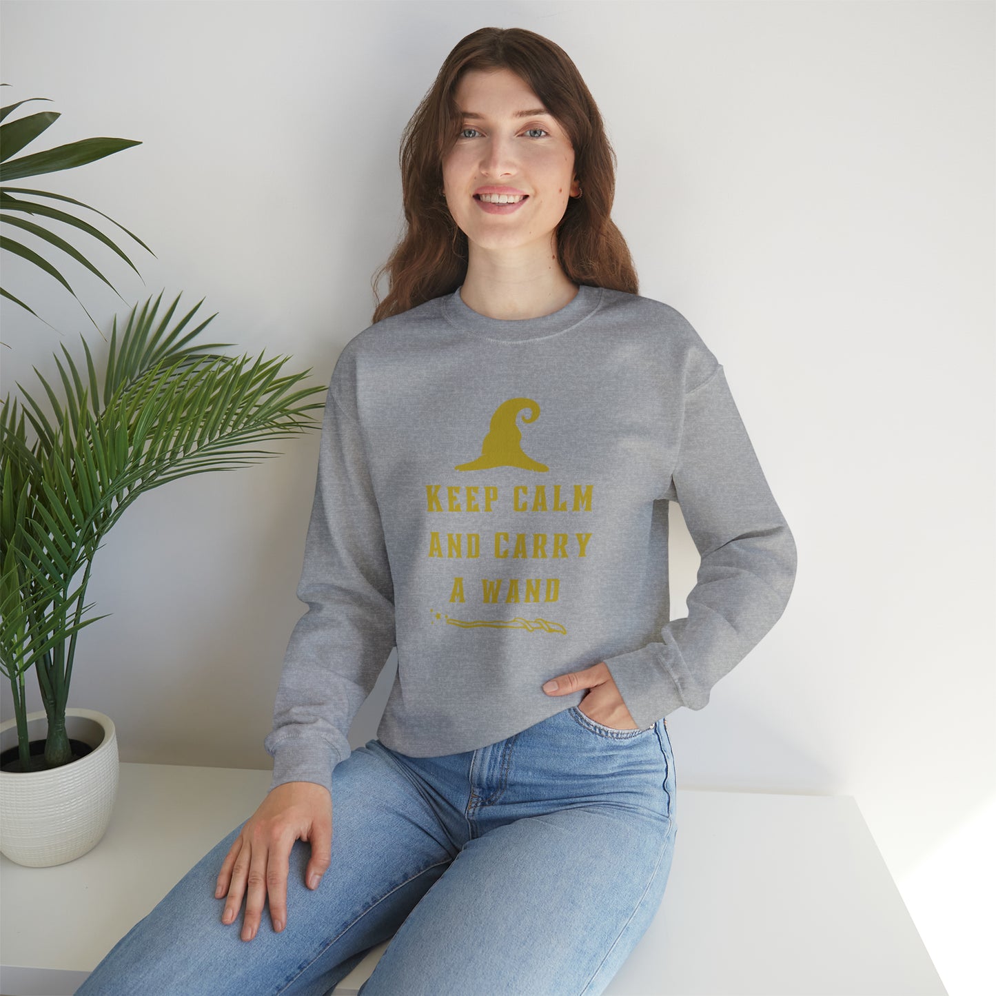 Mischief Manager Hogwarts sweater keep calm carry a wand sweatshirt Halloween sweater Universal Studios Christmas gift for her gift for him